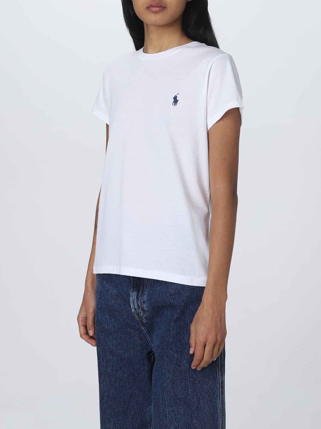 RALPH LAUREN: para mujer, Blanco Camiseta Polo Ralph Lauren 211898698 línea en GIGLIO.COM