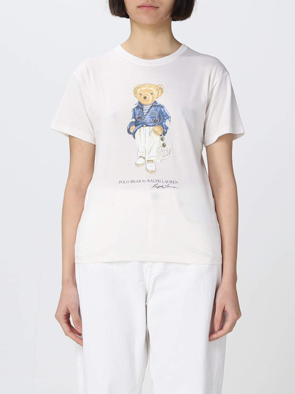 POLO RALPH Camiseta para mujer, Blanco | Polo Ralph Lauren 211892645 en línea en GIGLIO.COM