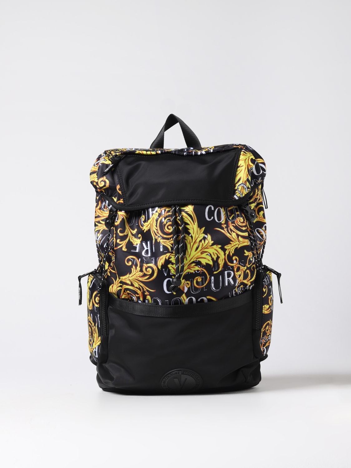 Queja pasillo Equipo VERSACE JEANS COUTURE: nylon backpack with Baroque print - Black | Versace  Jeans Couture backpack 74YA4B71ZS588 online on GIGLIO.COM