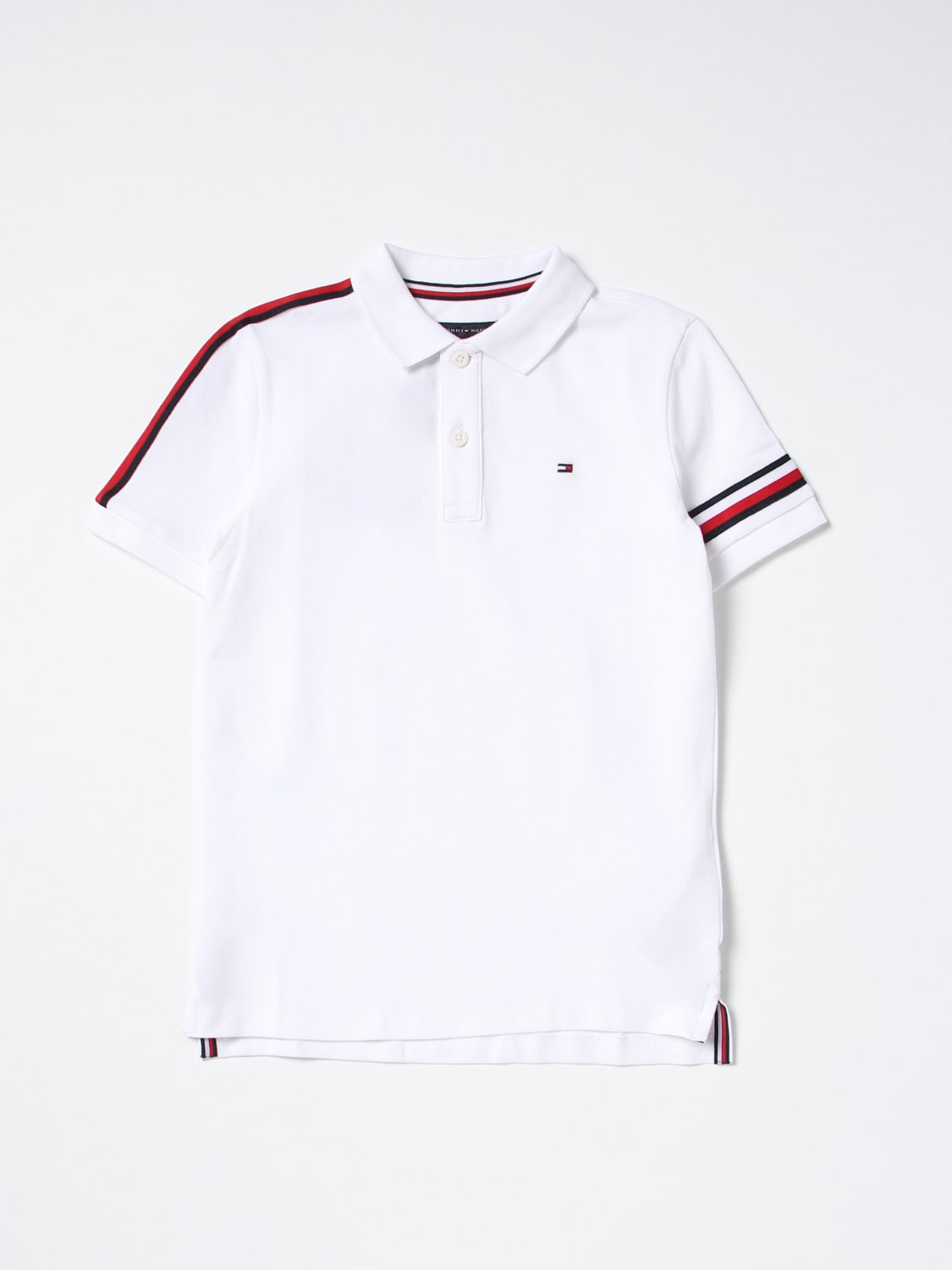Hyret Belønning medlem TOMMY HILFIGER: polo shirt for boys - White | Tommy Hilfiger polo shirt  KB0KB07948 online on GIGLIO.COM