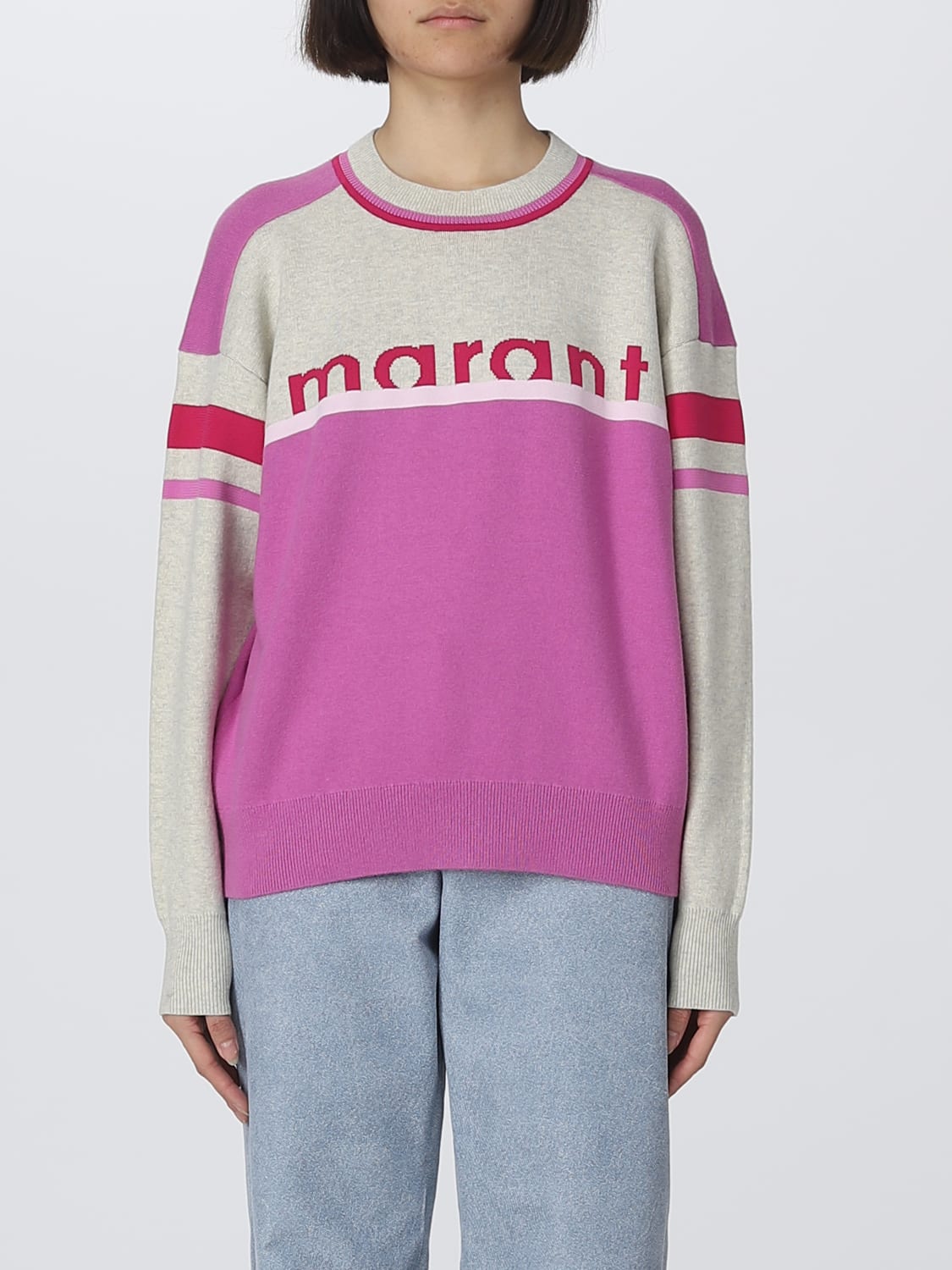 ISABEL MARANT ETOILE: sweater for woman - Pink Isabel Marant Etoile sweater PU0115FAA1L61E online on GIGLIO.COM