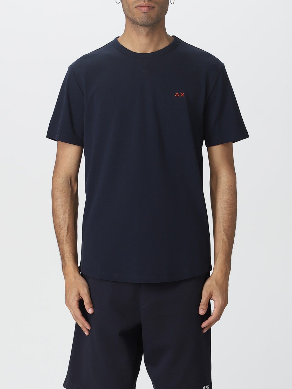 SUN 68: t-shirt for man - Navy | Sun 68 t-shirt T33120 online on GIGLIO.COM