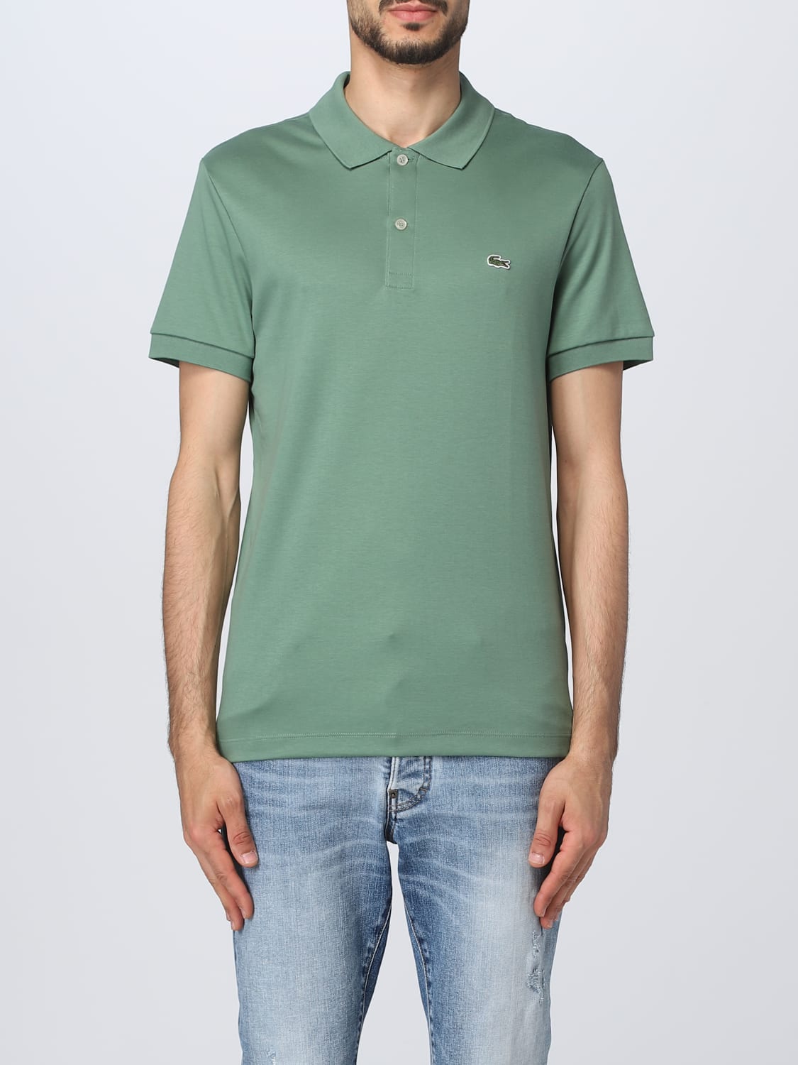 Monopol acceptabel Kontrakt LACOSTE: polo shirt for man - Green | Lacoste polo shirt DH2050 online on  GIGLIO.COM