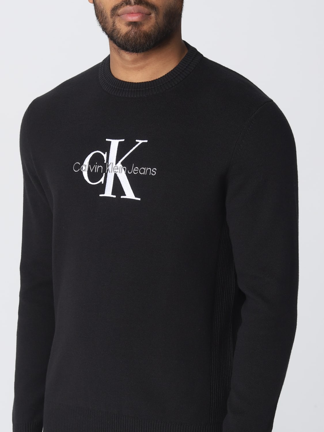 CALVIN man - Black | Calvin Klein Jeans sweatshirt J30J323295 online on GIGLIO.COM