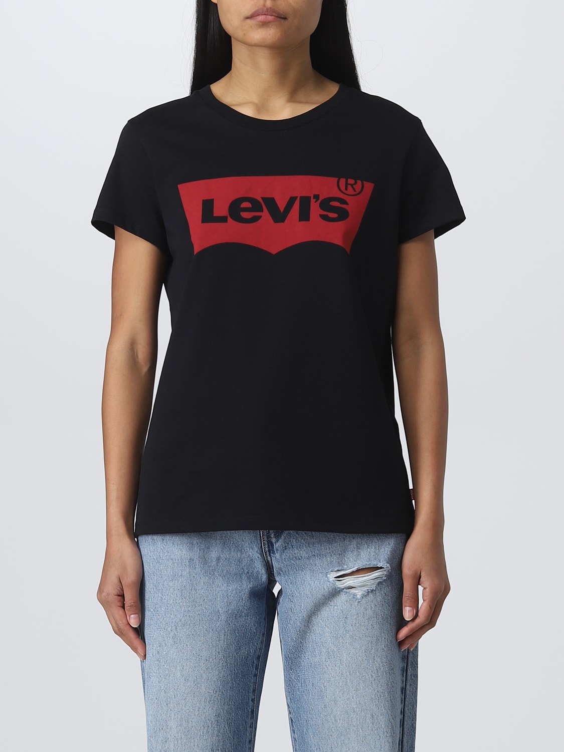 en cualquier momento Golpe fuerte Decorativo LEVI'S: Camiseta para mujer, Negro | Camiseta Levi's 173690201 en línea en  GIGLIO.COM