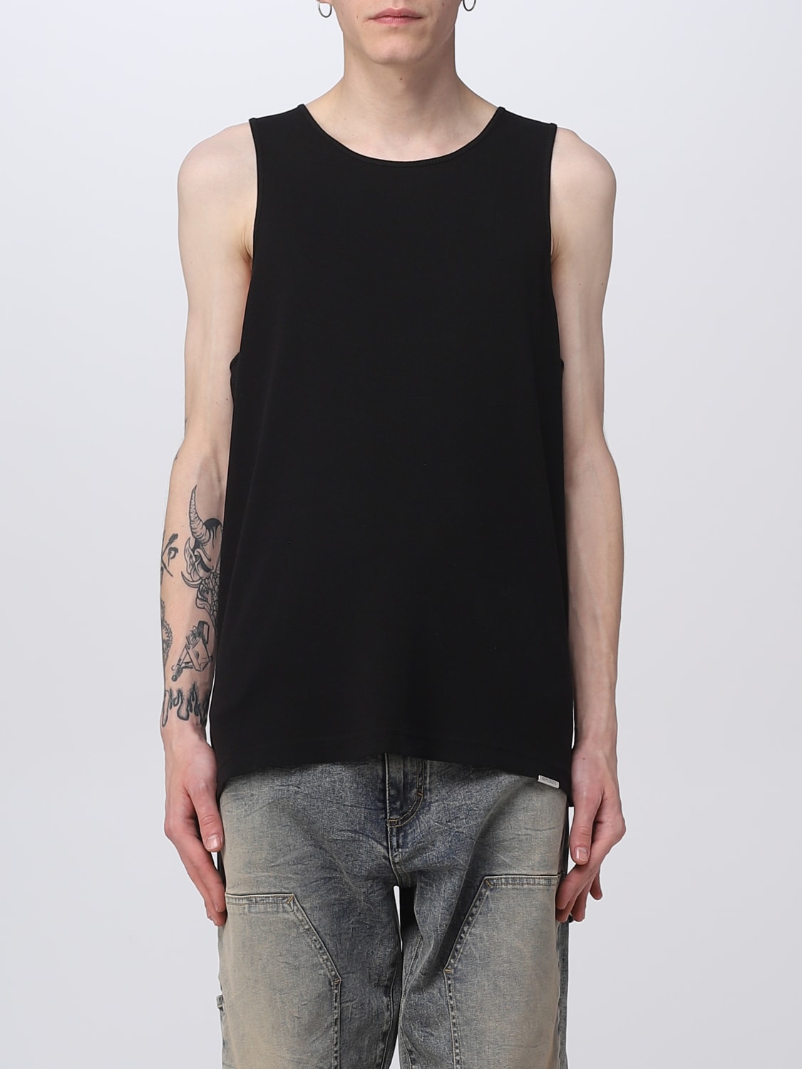 REPRESENT: tank top for man - Black | Represent tank top M03021 online ...