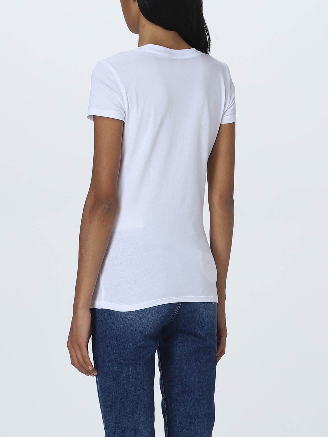 ARMANI EXCHANGE: t-shirt for woman - White | Armani Exchange t-shirt ...