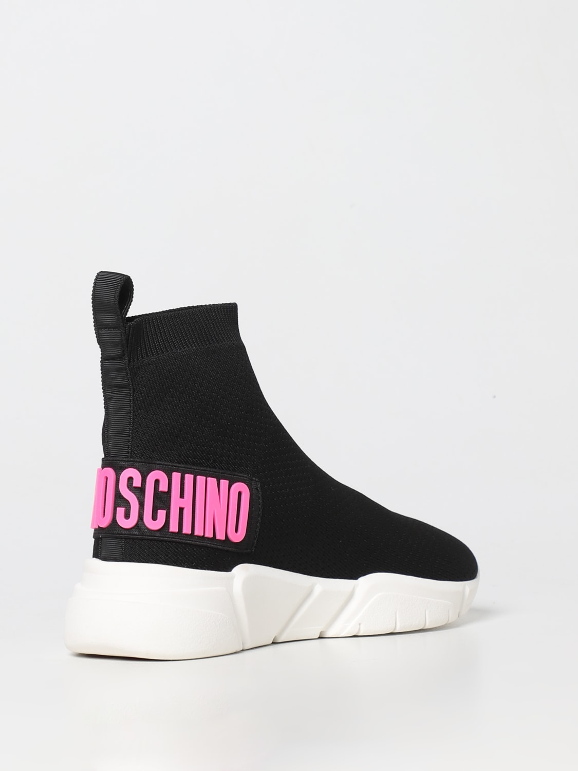 LOVE MOSCHINO: sneakers for woman - Black | Love Moschino sneakers ...