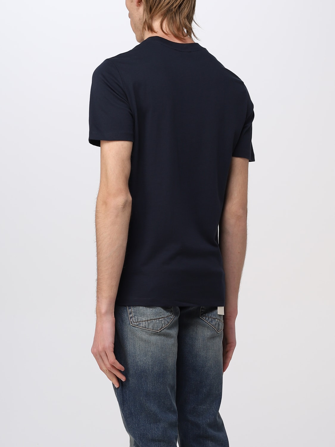 LIU JO: Camiseta para hombre, Azul Oscuro | Camiseta Liu M000P204PIMATEE en línea en GIGLIO.COM