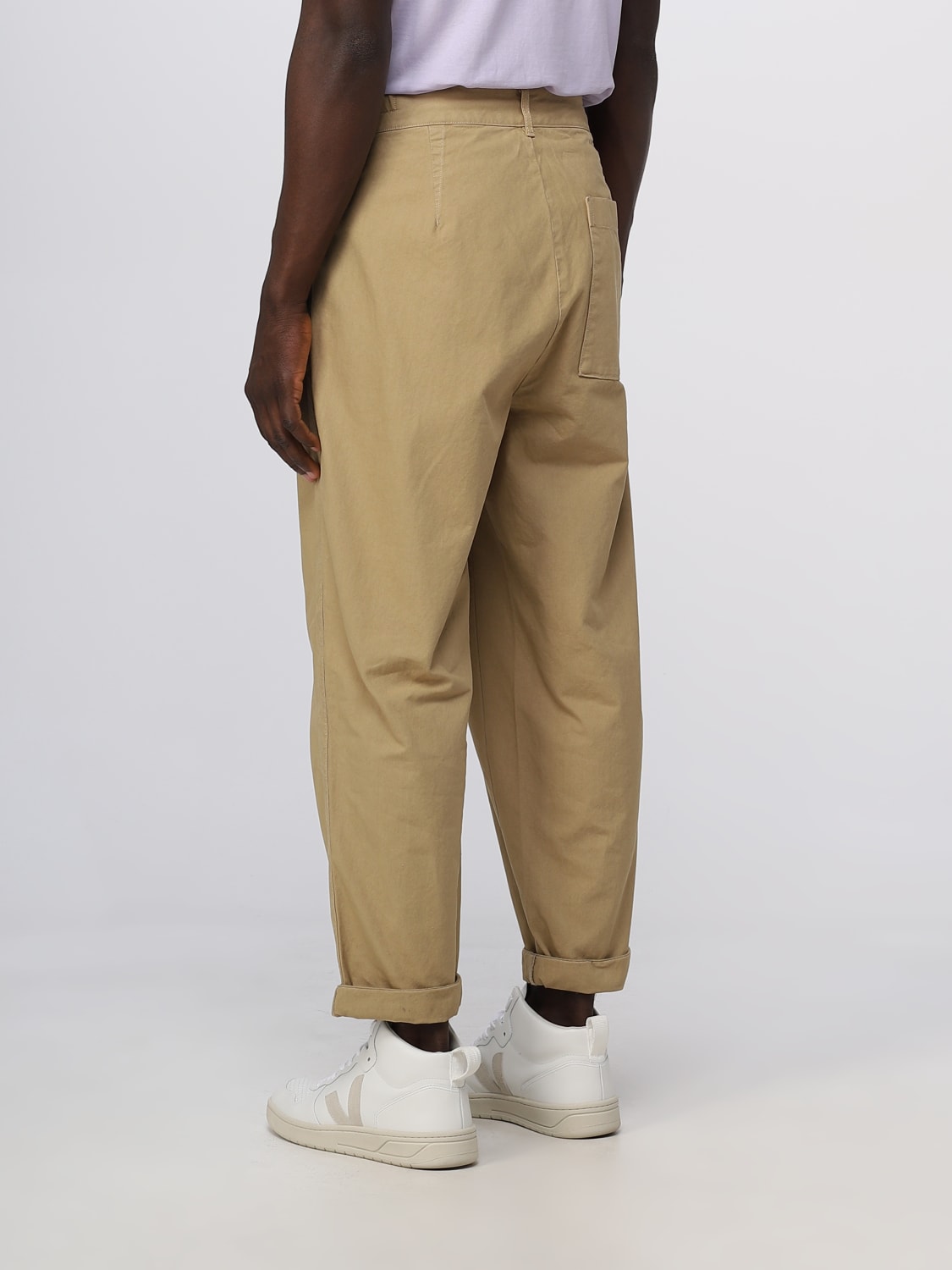 BARBOUR: pants for man - Camel | Barbour pants MTR0633 online on GIGLIO.COM