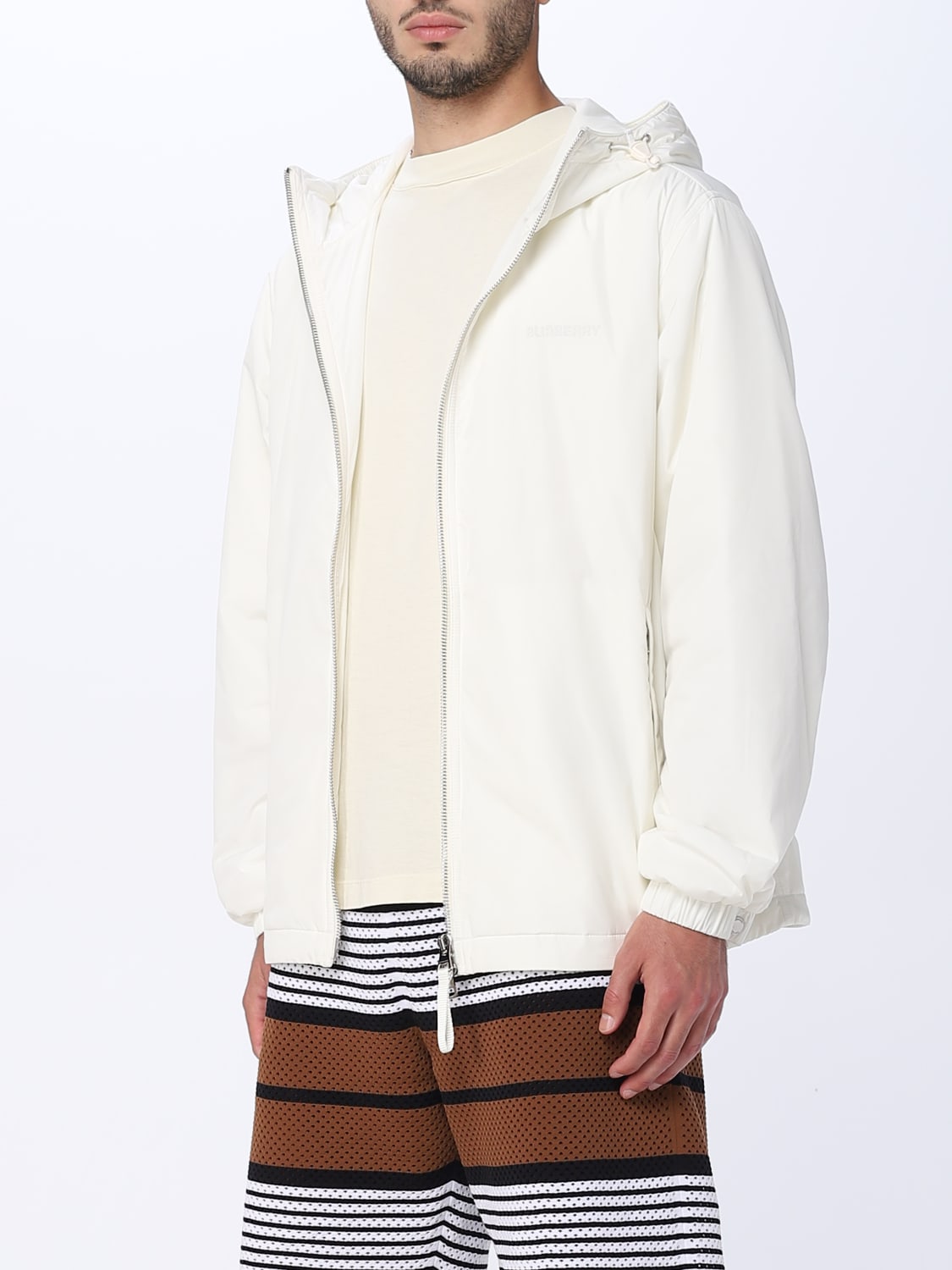 BURBERRY: sweatshirt for man - White | Burberry sweatshirt 8065549 ...