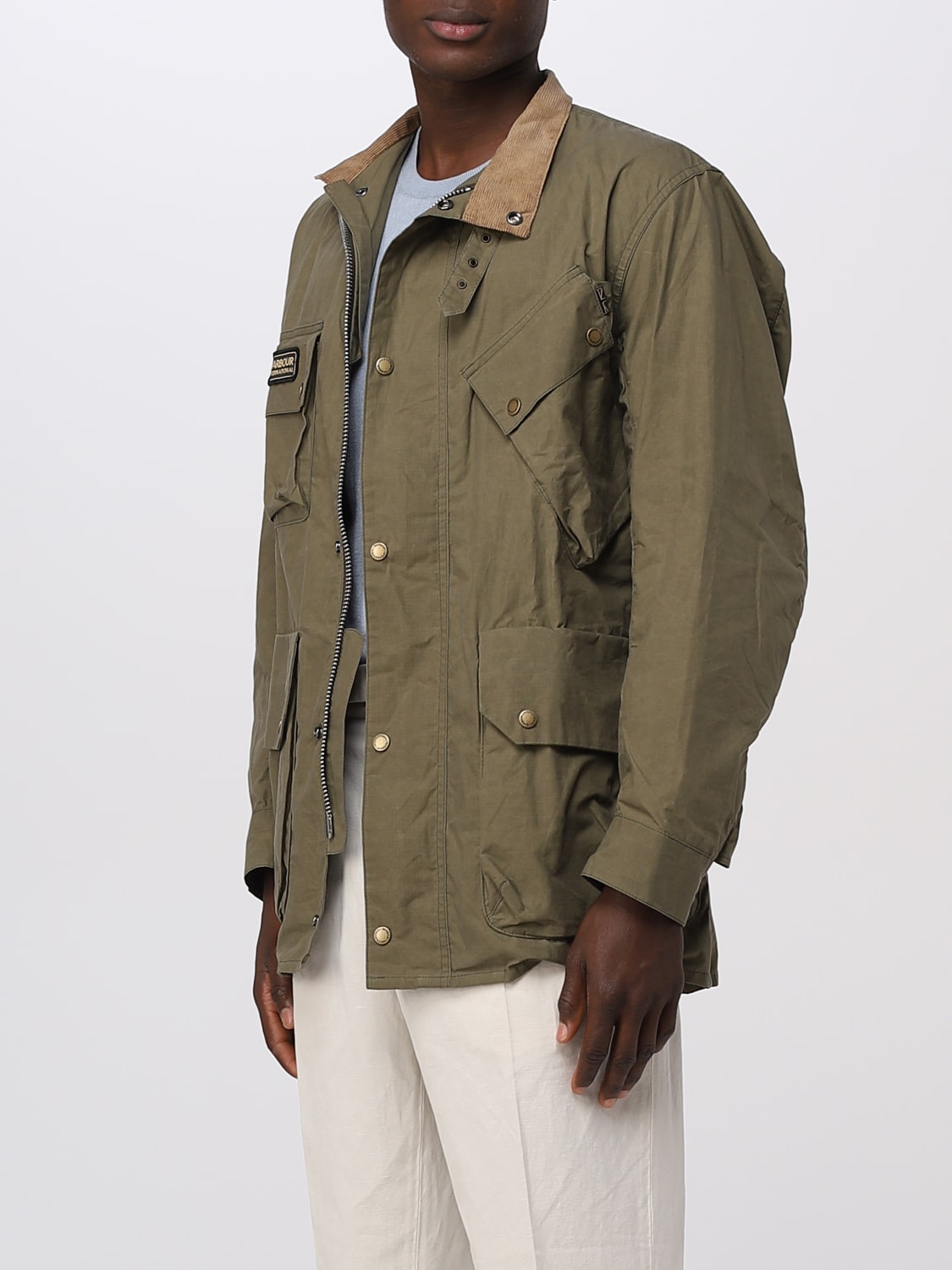 BARBOUR: jacket for man - Military | Barbour jacket MCA0909 online on ...