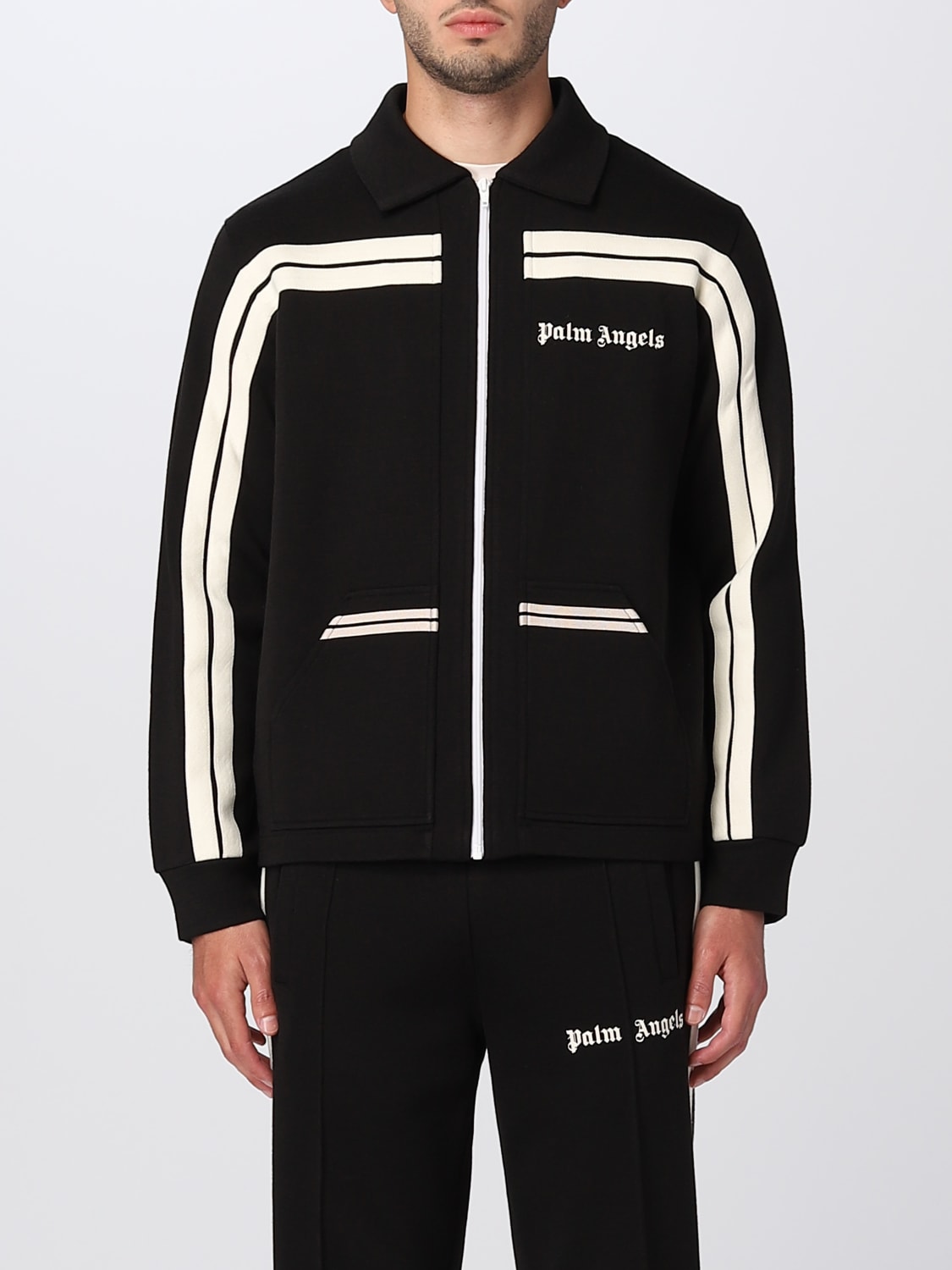 PALM ANGELS: jacket for man - Black | Palm Angels jacket ...