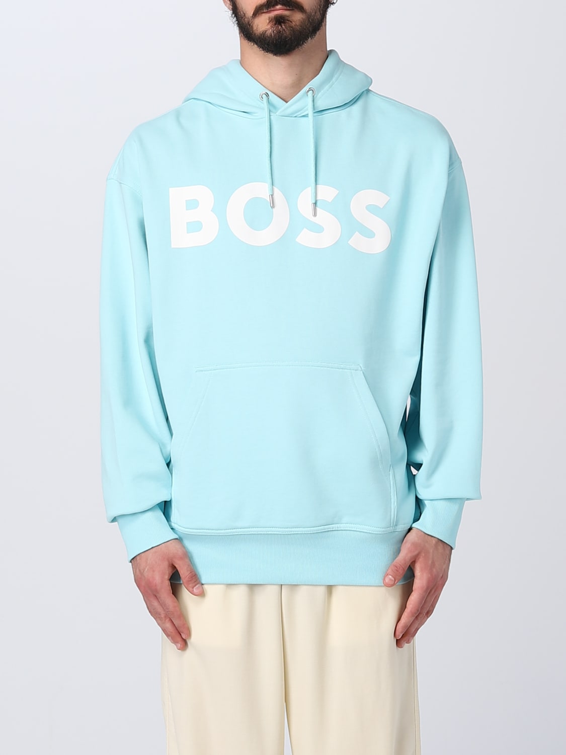 BOSS: sweatshirt for man - Blue 1 | Boss sweatshirt 50487134 online on ...
