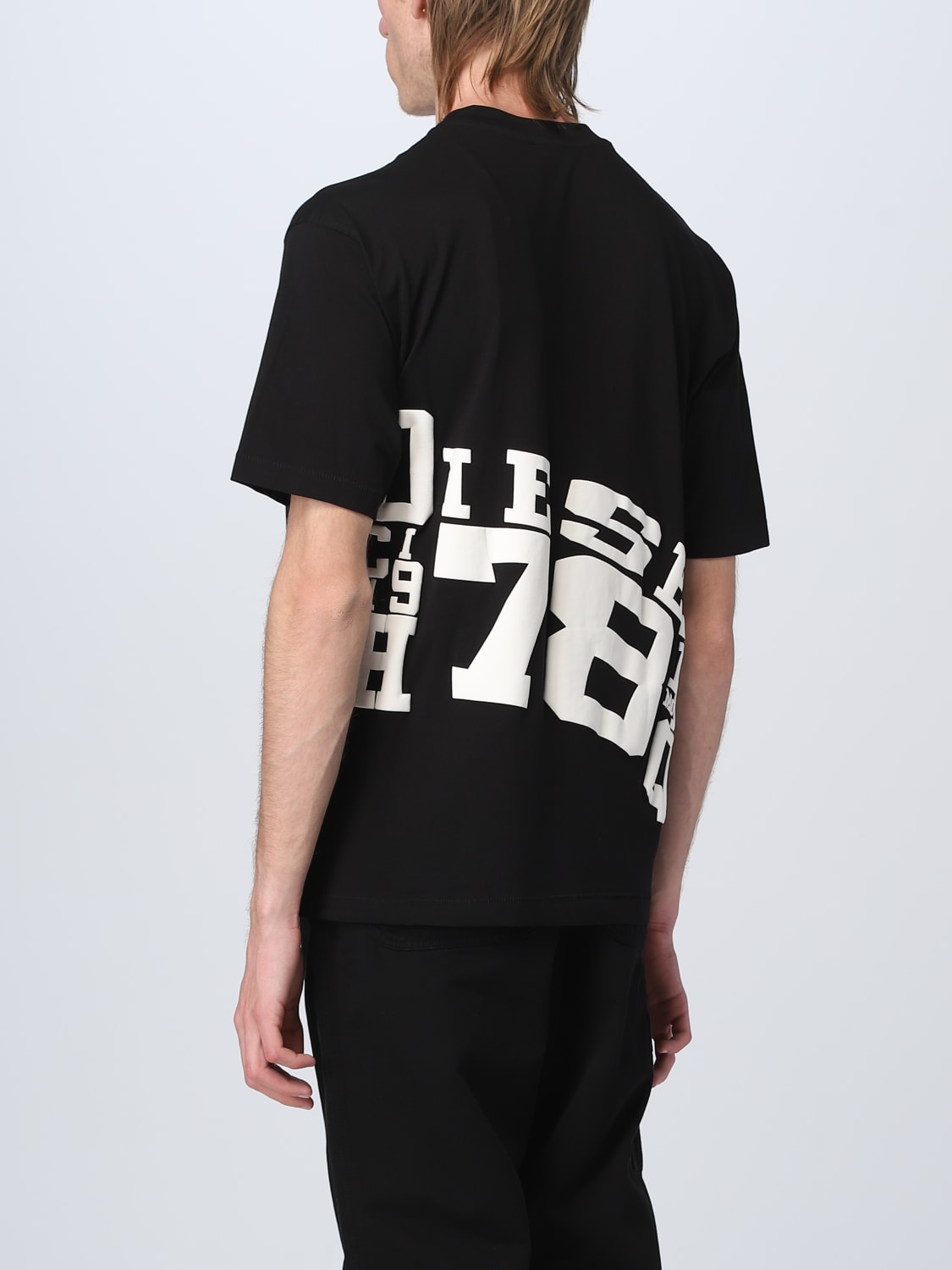 DIESEL: t-shirt for men - Black | Diesel t-shirt A086670AAXJ online on ...