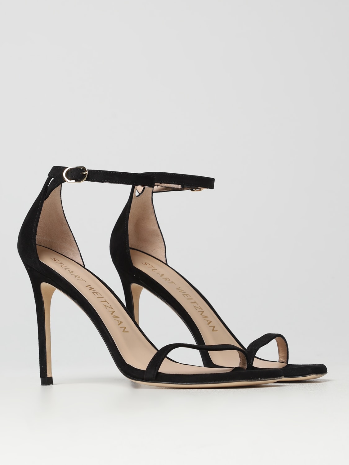 STUART WEITZMAN: heeled sandals for woman - Black | Stuart Weitzman ...