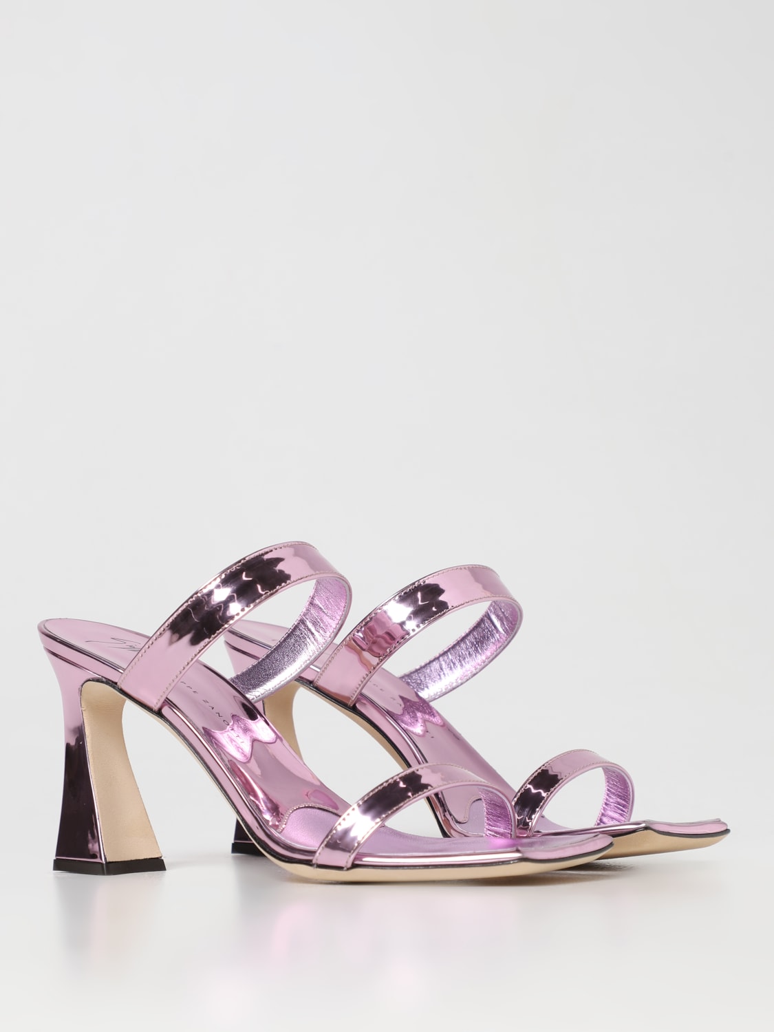 GIUSEPPE ZANOTTI: heeled sandals for woman - Pink | Giuseppe Zanotti ...