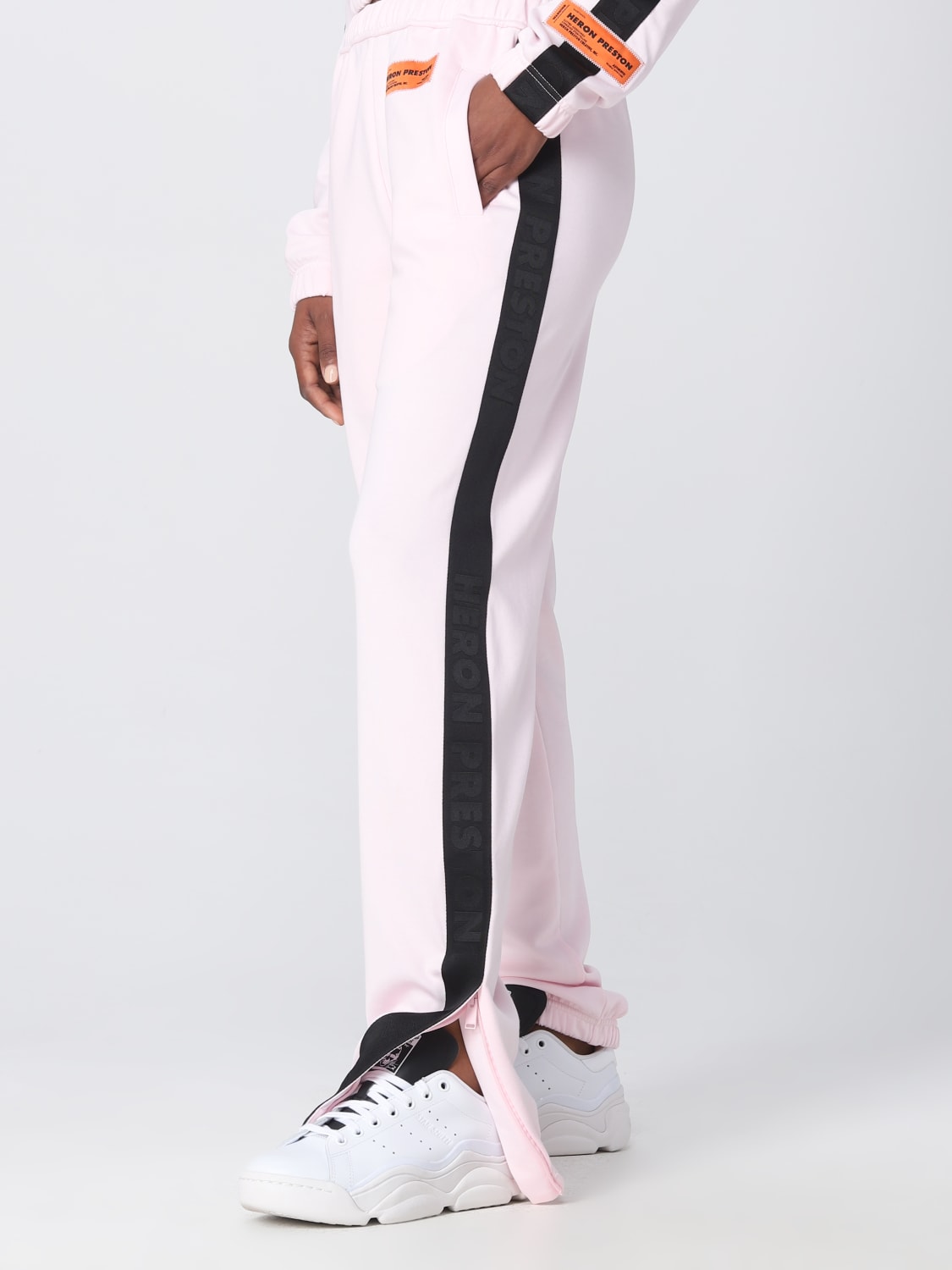 HERON PRESTON: pants for woman - Pink | Heron Preston pants ...