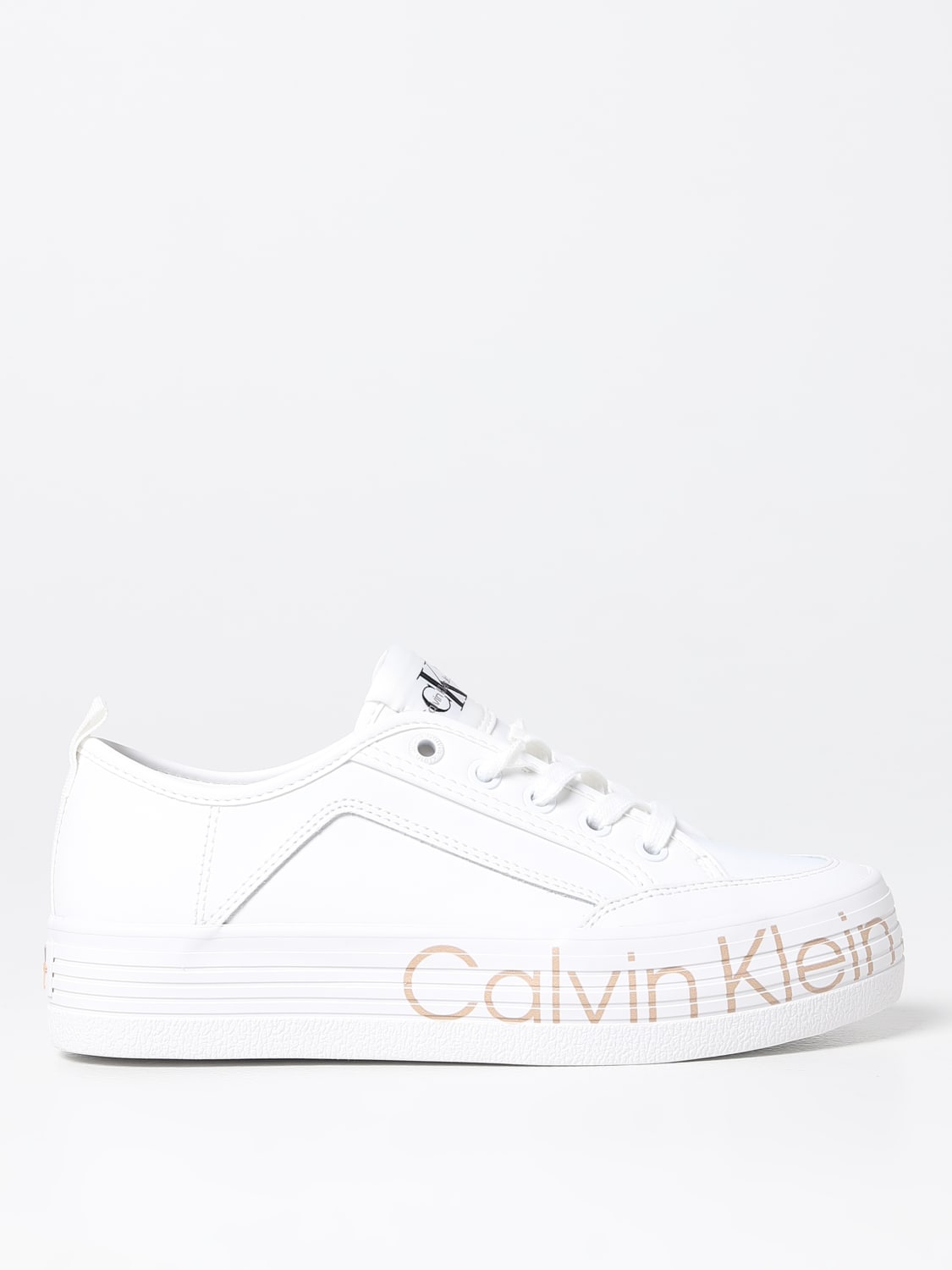 KLEIN: Zapatillas para mujer, Blanco | Zapatillas Calvin Klein YW0YW01025 en línea en