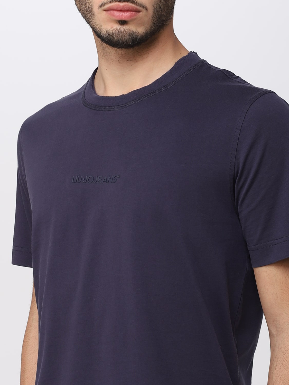 LIU JO: Camiseta para hombre, Azul Oscuro | Camiseta Liu Jo en línea en GIGLIO.COM
