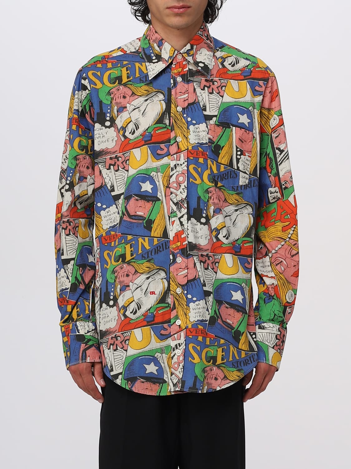 ERL: shirt for man - Multicolor | Erl shirt ERL06B011 online on GIGLIO.COM