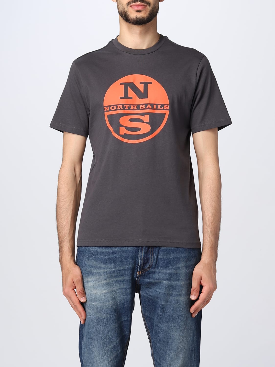 NORTH SAILS: t-shirt for man - Grey | North Sails t-shirt 692837 online ...