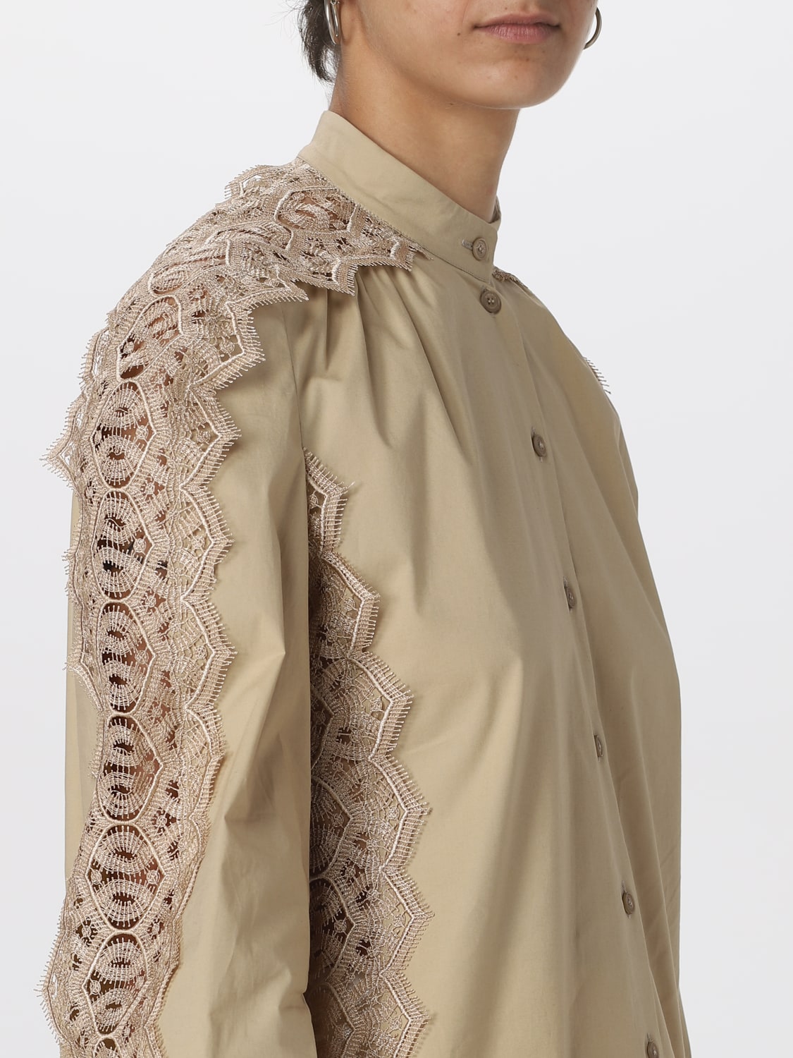 ALBERTA FERRETTI: shirt for woman - Beige | Alberta Ferretti shirt ...