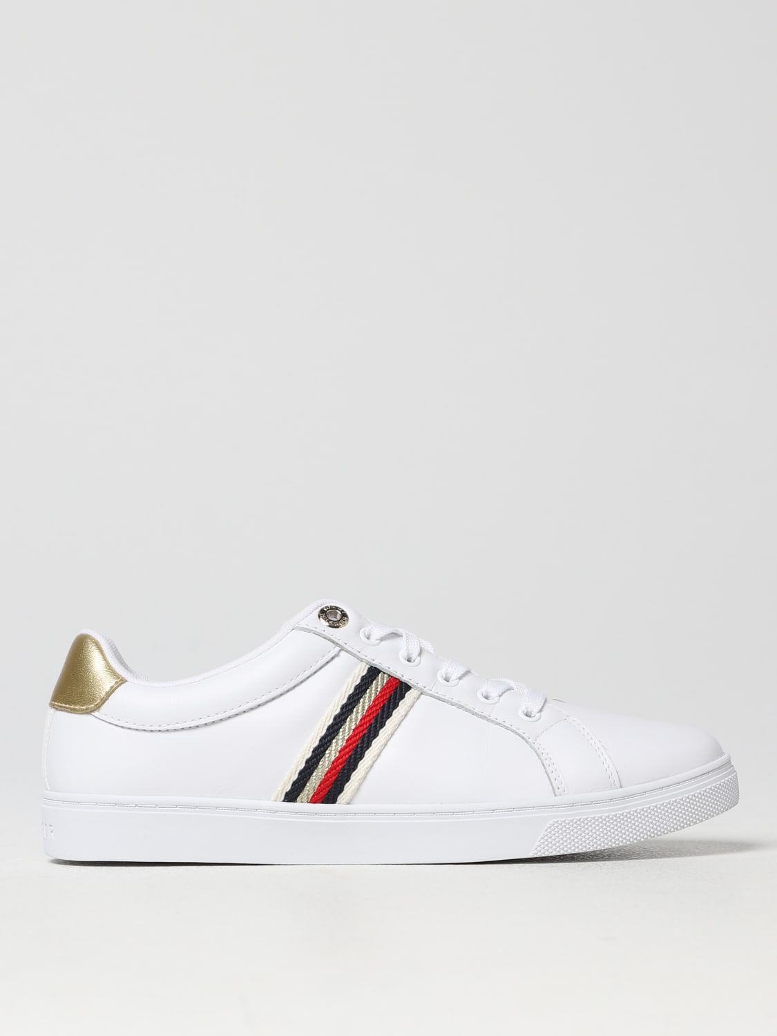 TOMMY HILFIGER: sneakers for woman - White | Hilfiger sneakers FW0FW07117 online on GIGLIO.COM