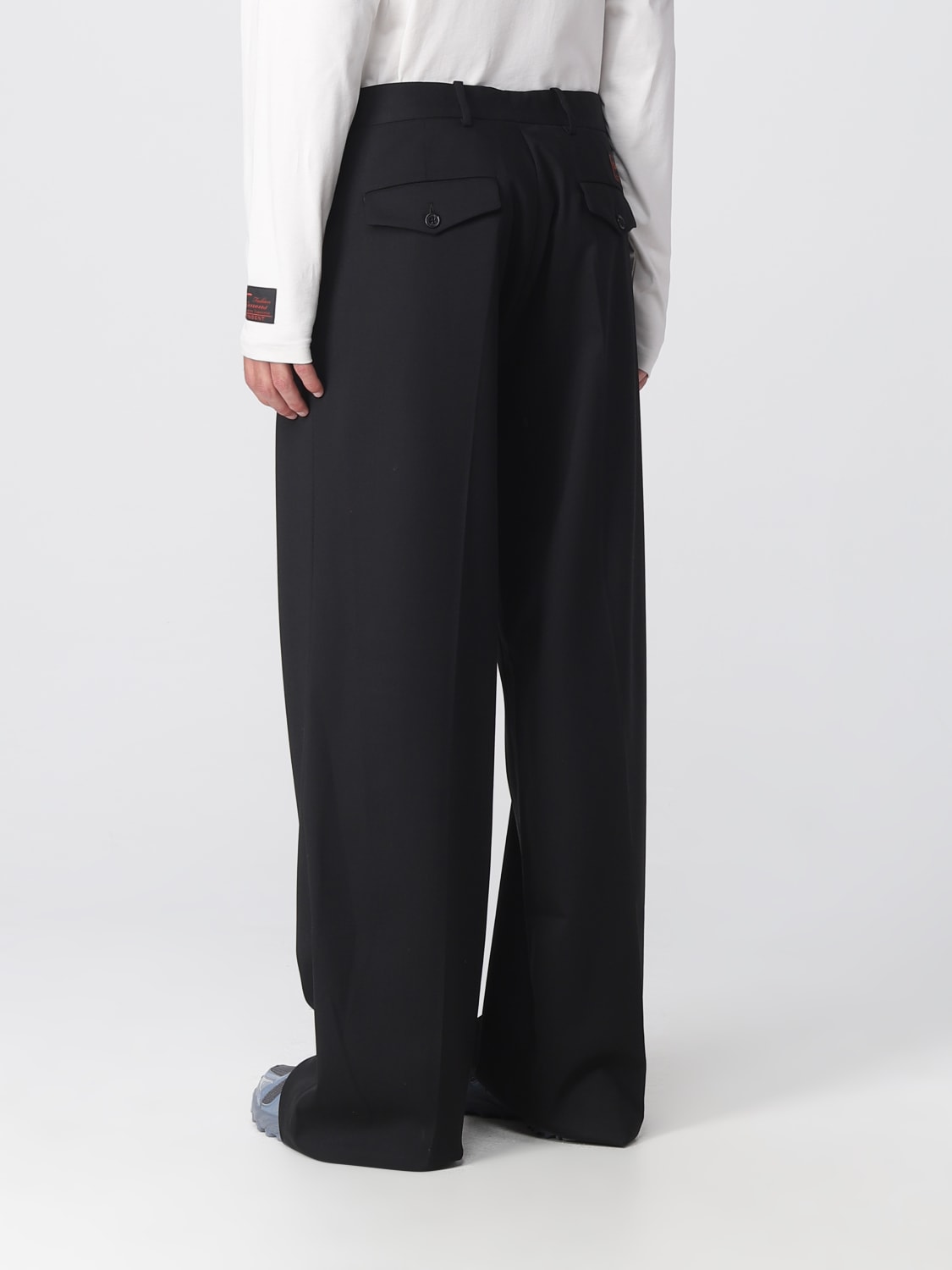 RAF SIMONS: pants for man - Black | Raf Simons pants 231M369 online on ...