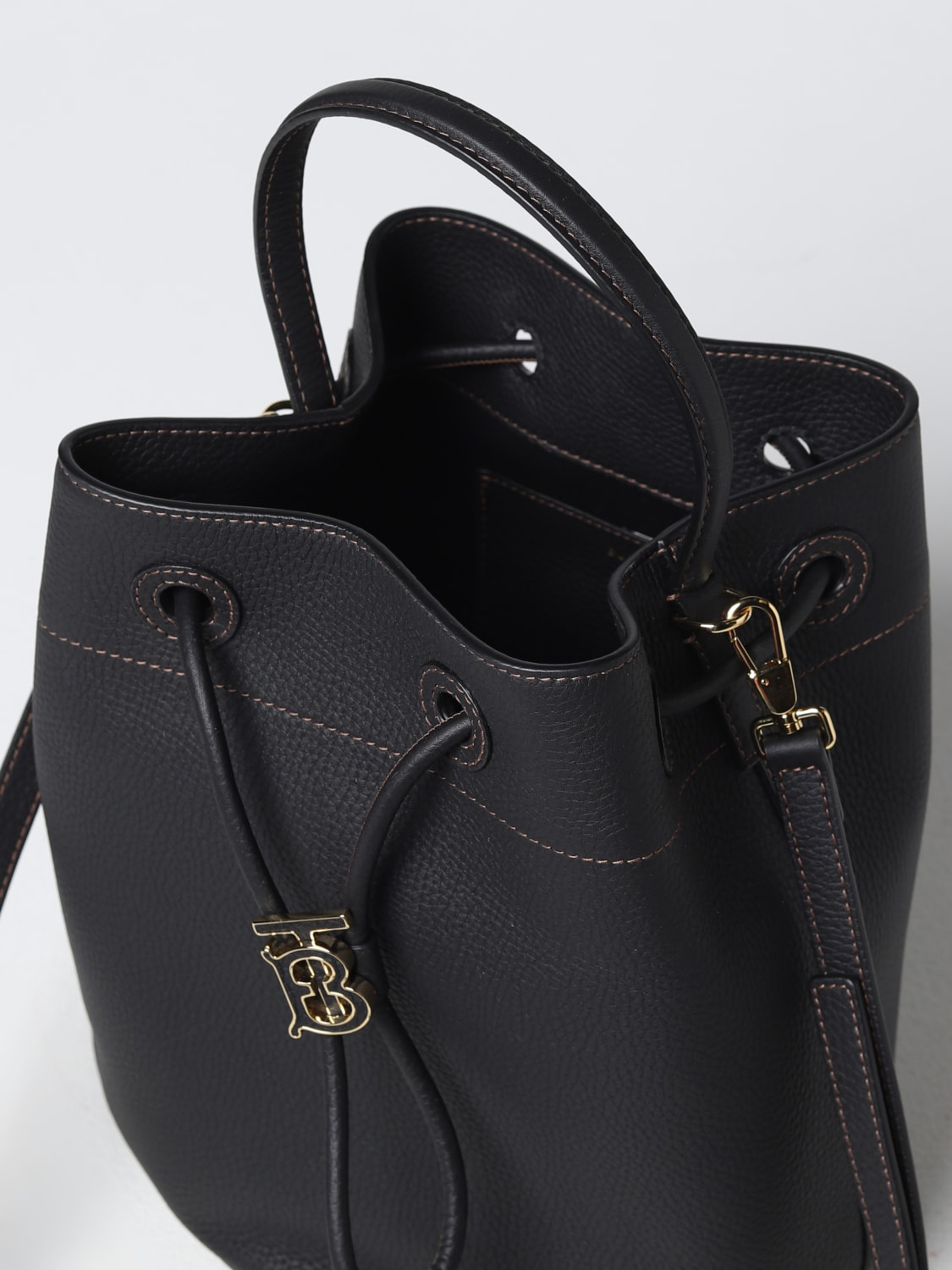 BURBERRY: handbag for woman - Black | Burberry handbag 8055691 online ...