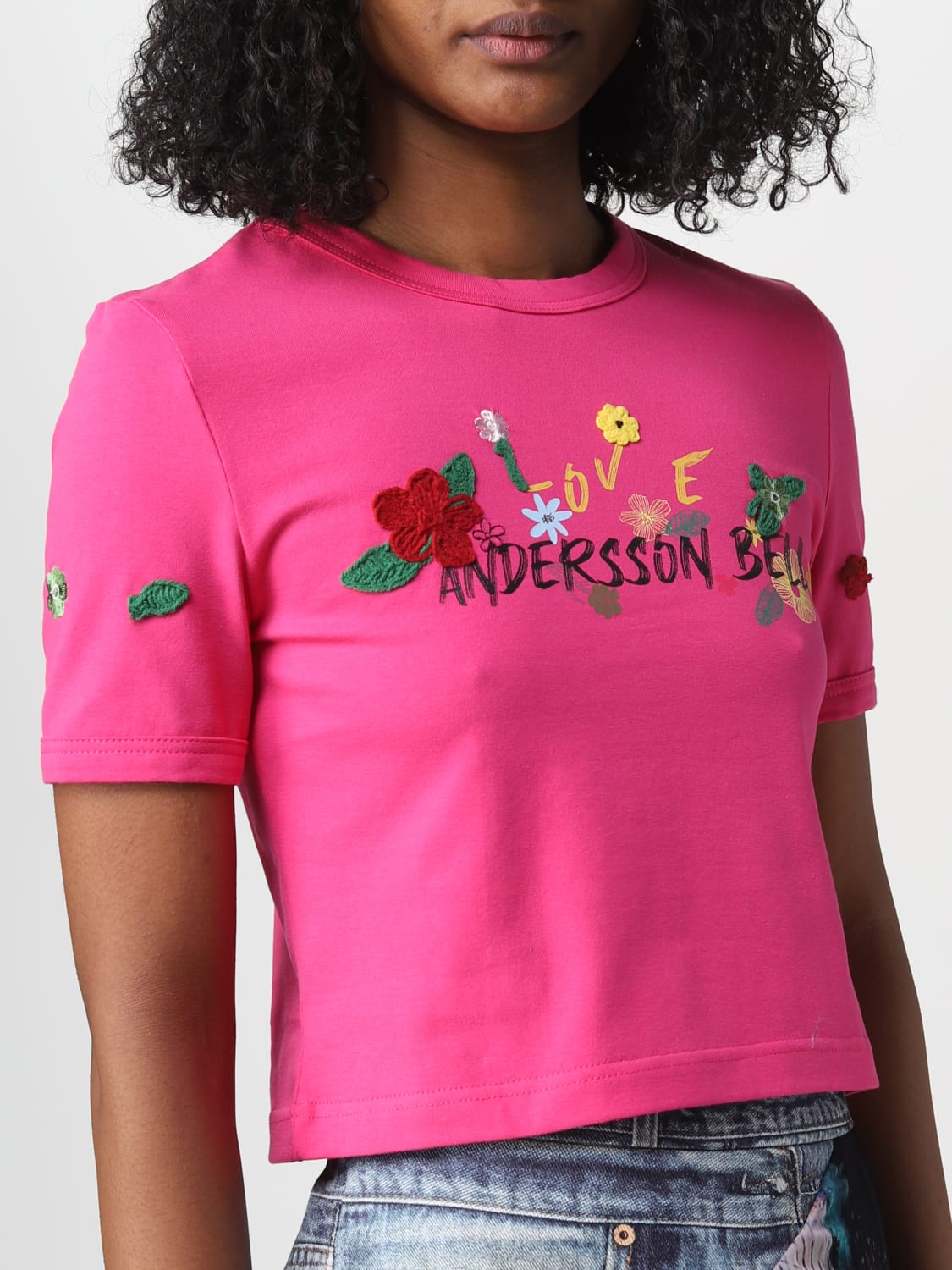 ANDERSSON BELL: t-shirt for woman - Pink | Andersson Bell t-shirt ...