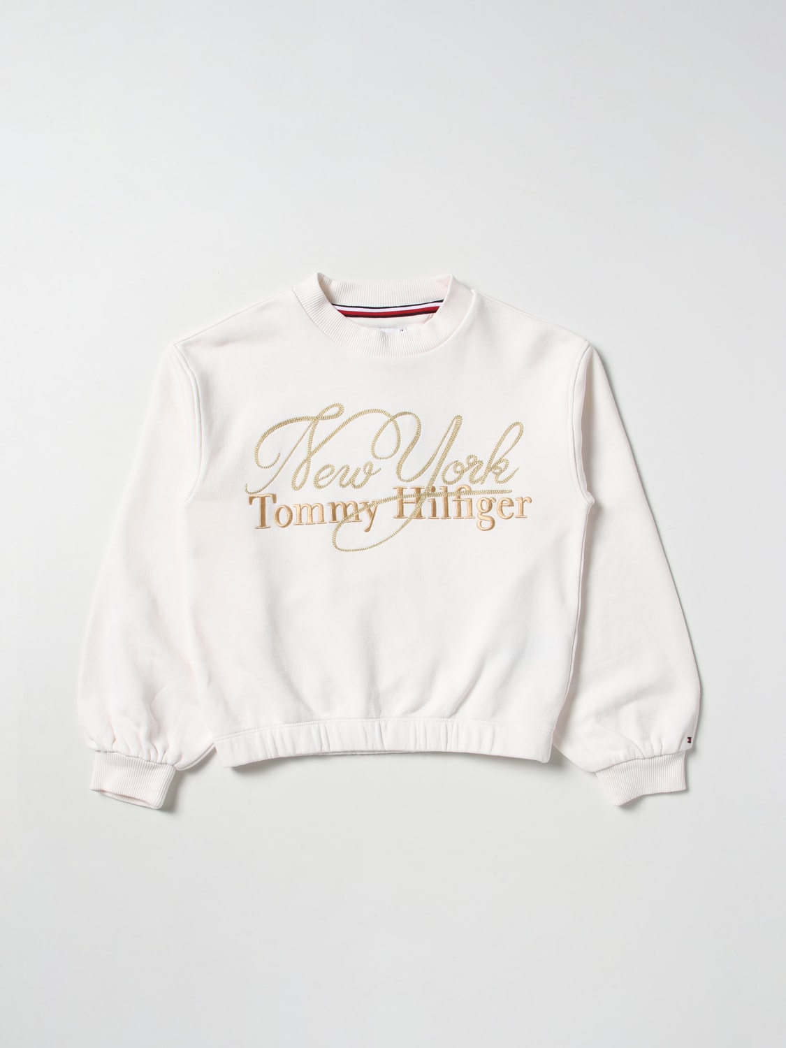 TOMMY HILFIGER: sweater girls - White Tommy Hilfiger sweater online on GIGLIO.COM