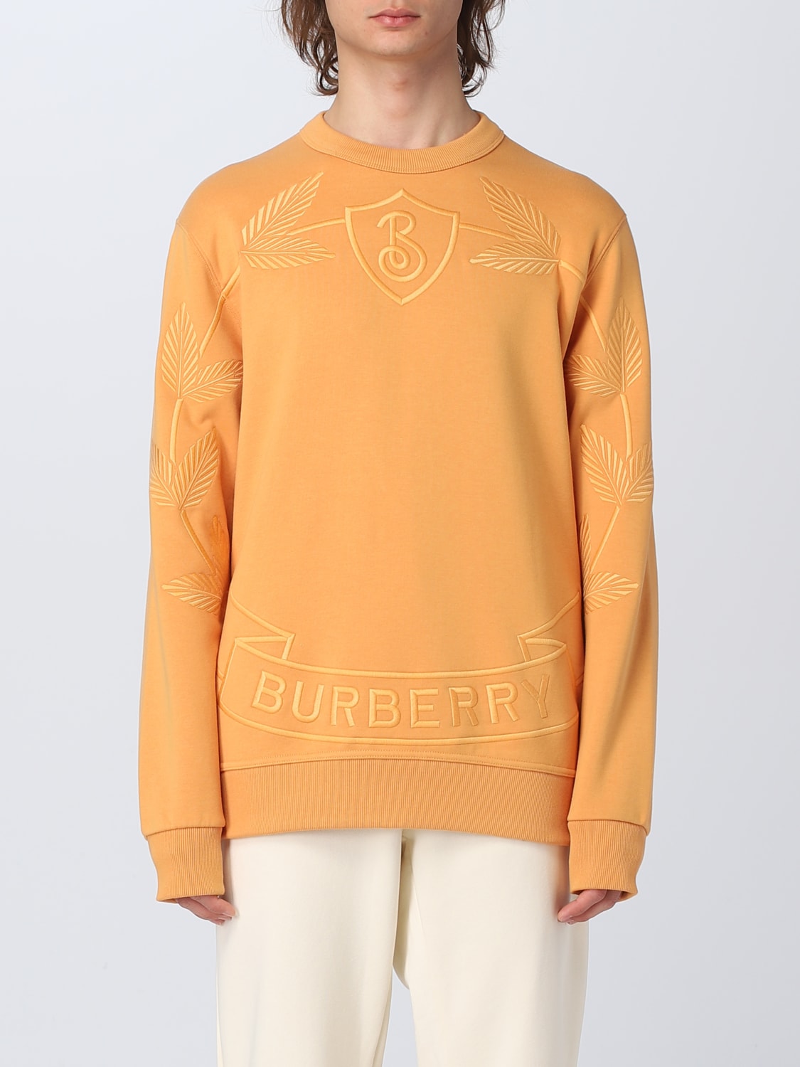 Blodig Slovenien Bygge videre på BURBERRY: sweatshirt for man - Orange | Burberry sweatshirt 8063202 online  on GIGLIO.COM