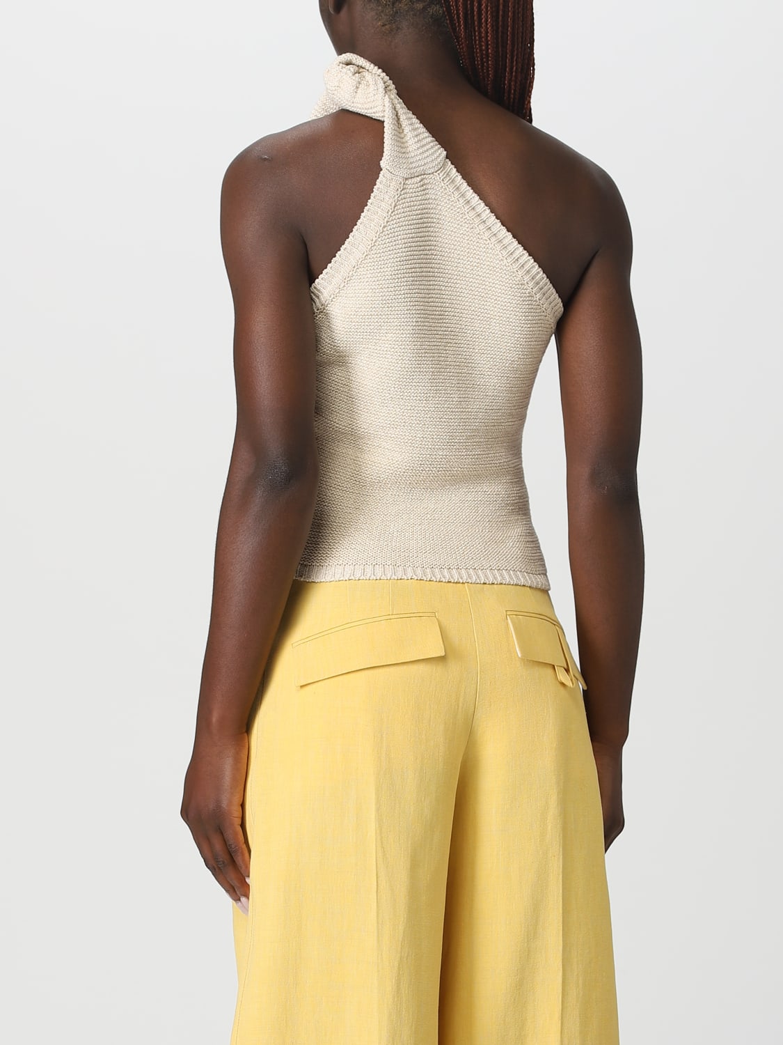 JACQUEMUS: top for woman - Ivory | Jacquemus top 23E231KN1762281 online ...