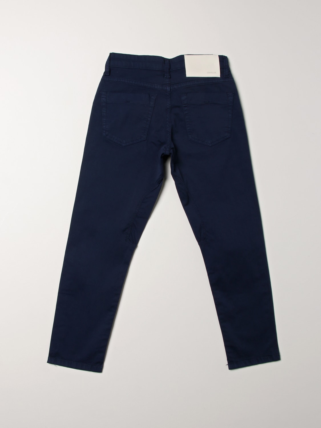 Pantalone Siviglia: Pantalone Siviglia in popeline a 5 tasche blue navy 2