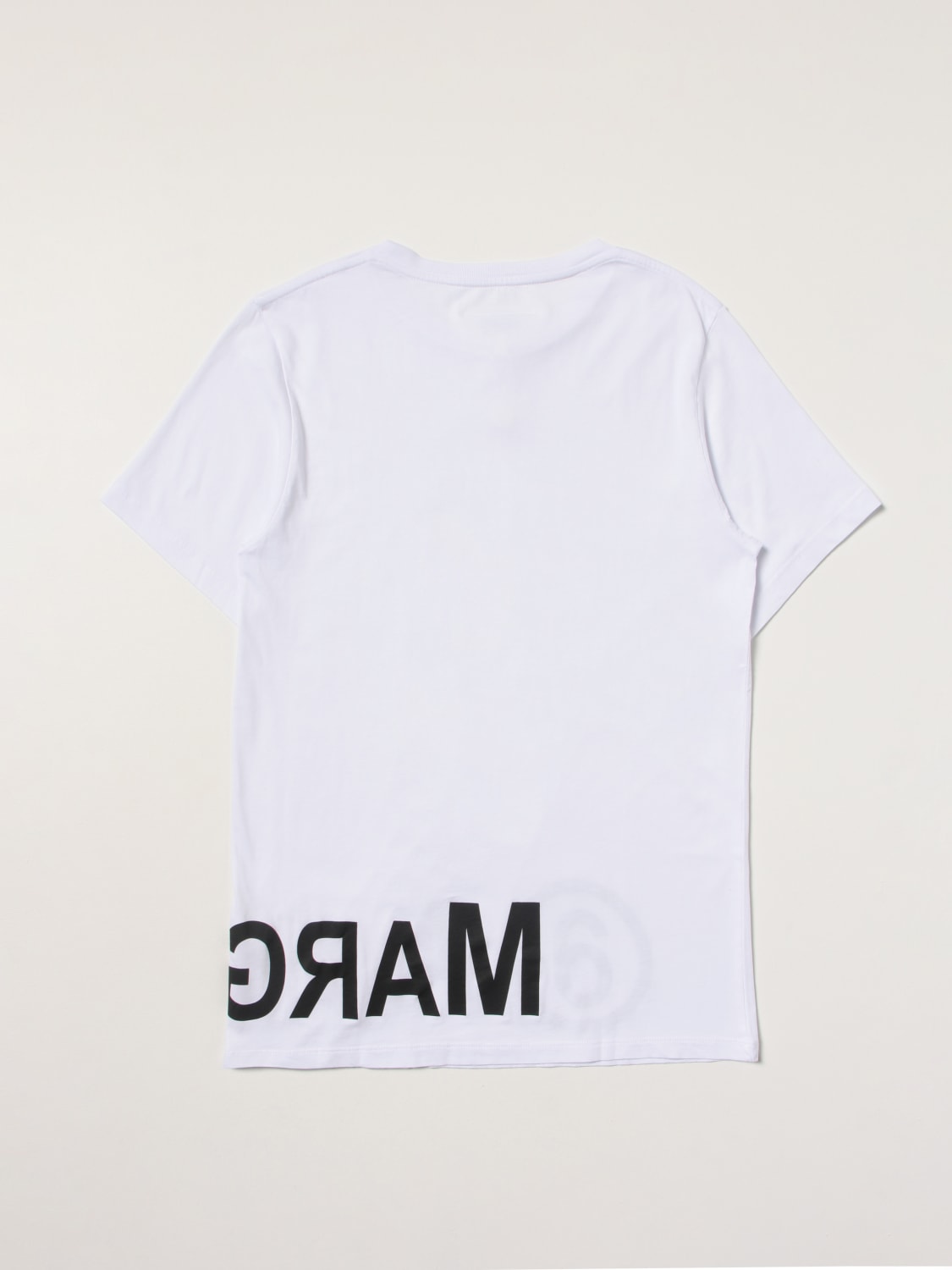 MM6 MAISON MARGIELA: cotton t-shirt with logo - White | Mm6 Maison