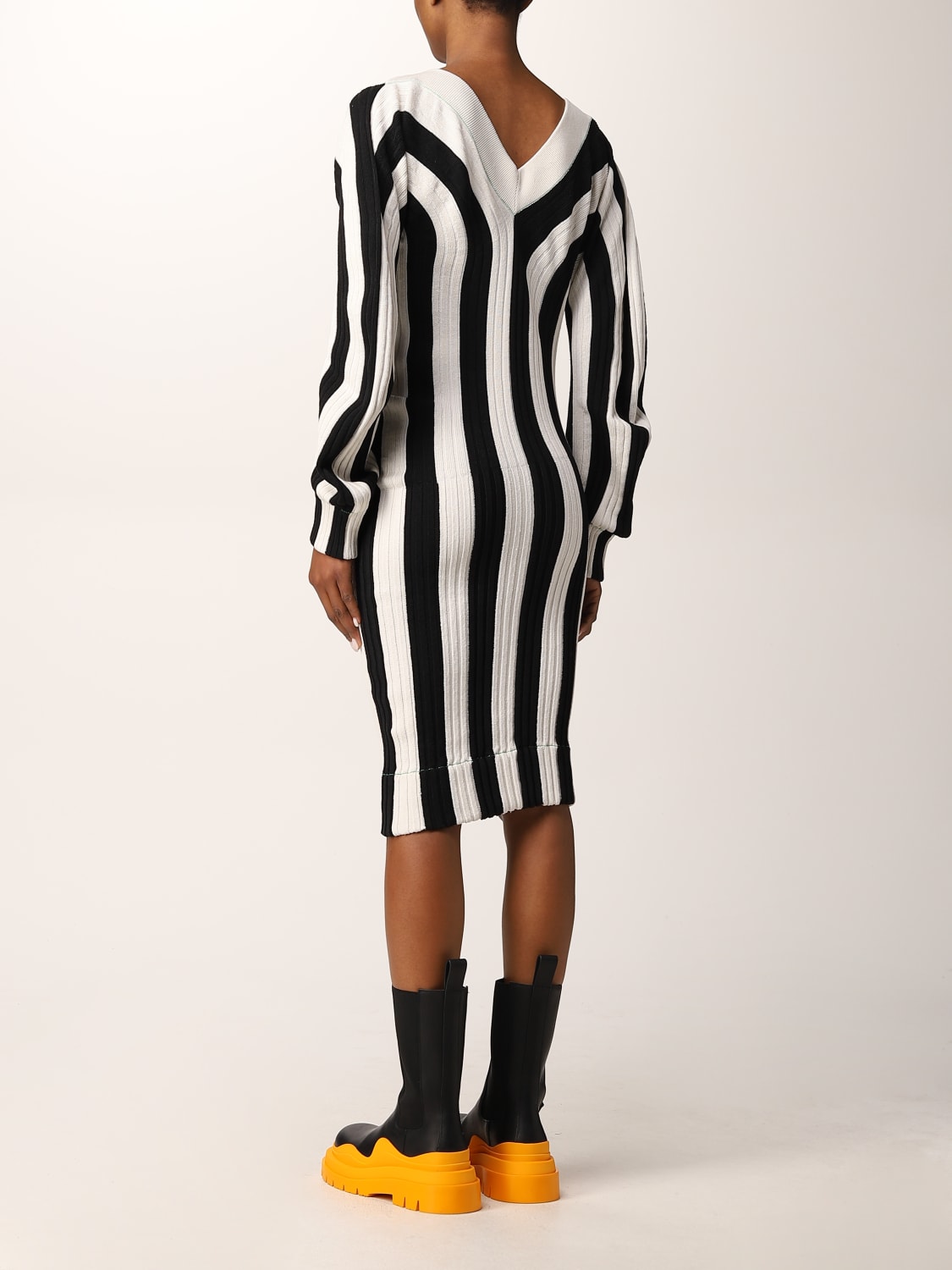 Apc Striped Dress and Burberry Trench