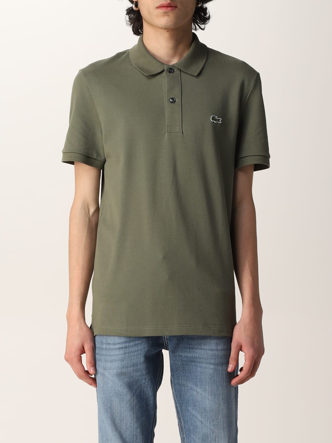 gloeilamp lus Martin Luther King Junior Lacoste Outlet: basic polo shirt with logo - Kaki | Lacoste polo shirt  PH4012 online on GIGLIO.COM