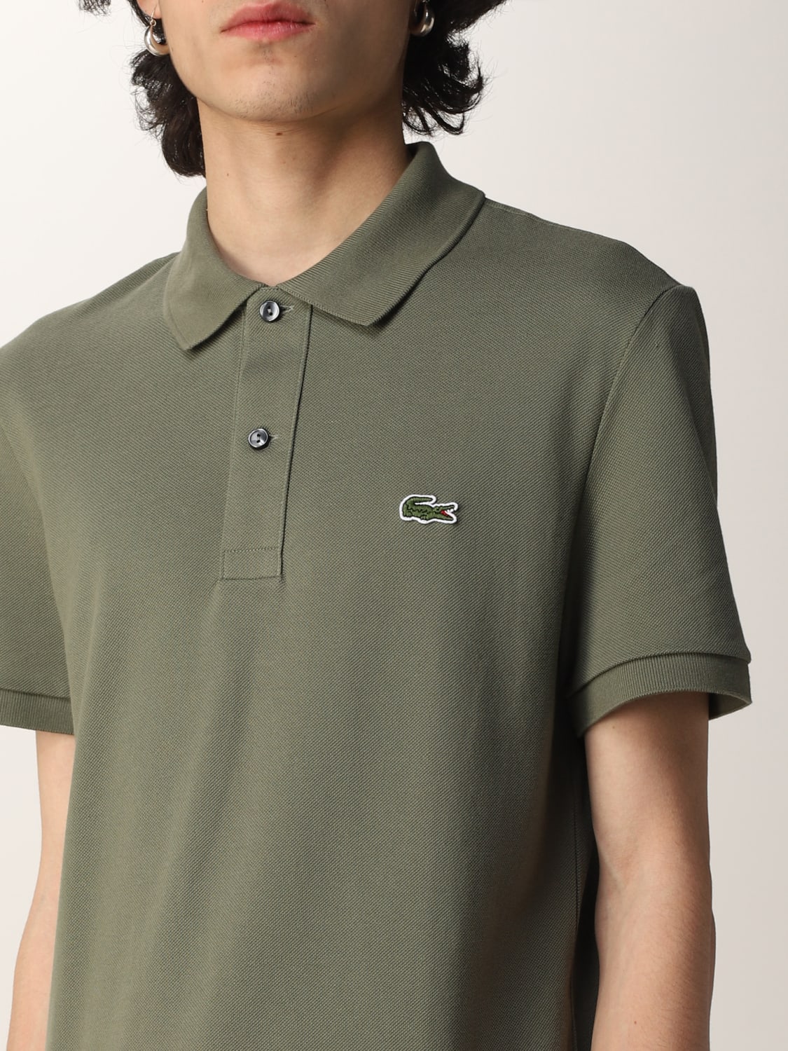 Lacoste Outlet: basic polo shirt with logo - | Lacoste polo shirt PH4012 online at GIGLIO.COM