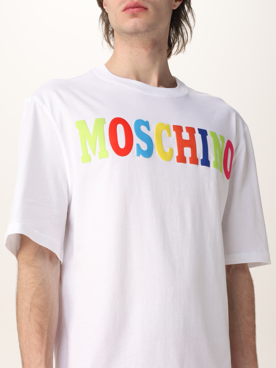 □44/ MOSCHINO COUTURE! モスキーノ ロゴ Tシャツ-