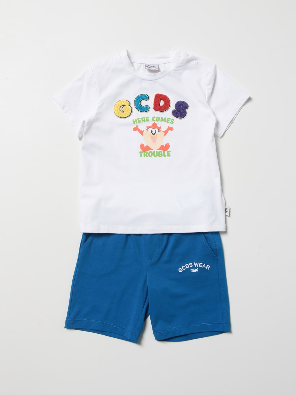 Gcds Outlet: jumpsuit for baby - White | Gcds jumpsuit GUG004LBA29 ...