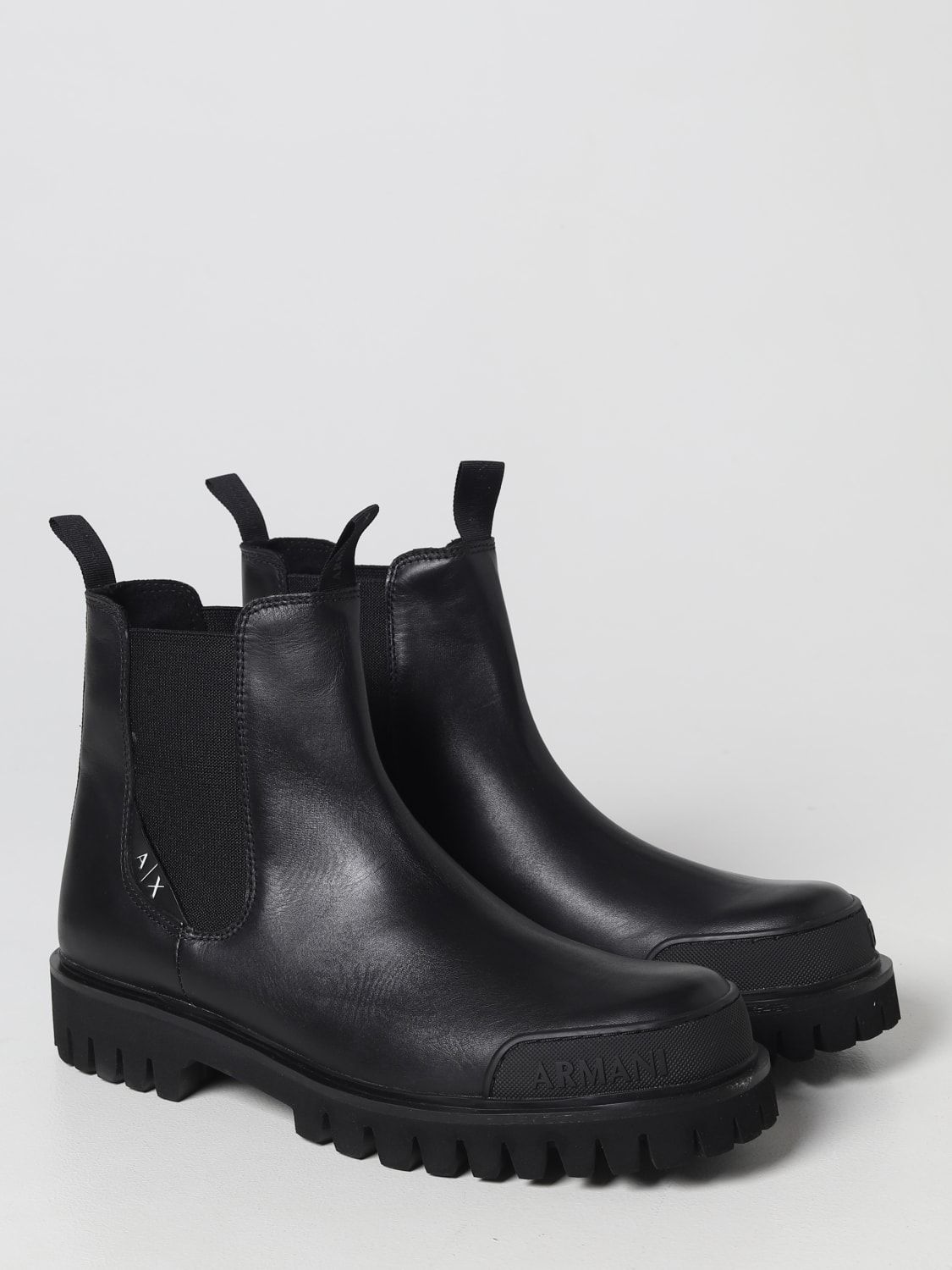 Armani Exchange Outlet: boots for man - Black | Armani Exchange boots XUM009XV617 online GIGLIO.COM