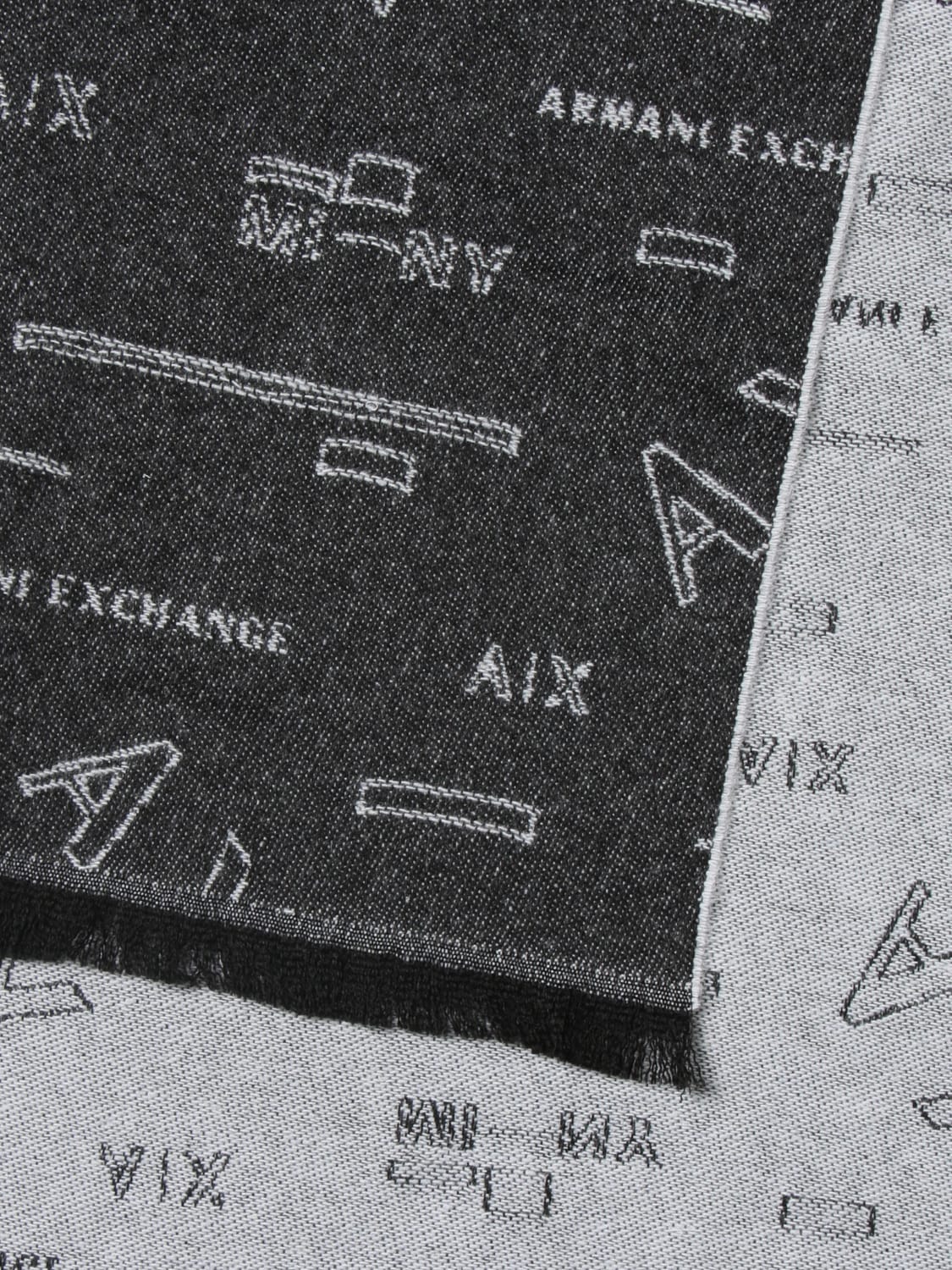 Exchange Outlet: scarf for man - Black Armani Exchange scarf 9543012F153 online on GIGLIO.COM