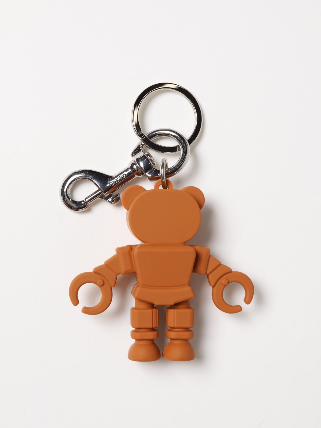 Moschino Couture Outlet: Robot Teddy keychain - Brown  Moschino Couture  keyring 85068227 online at