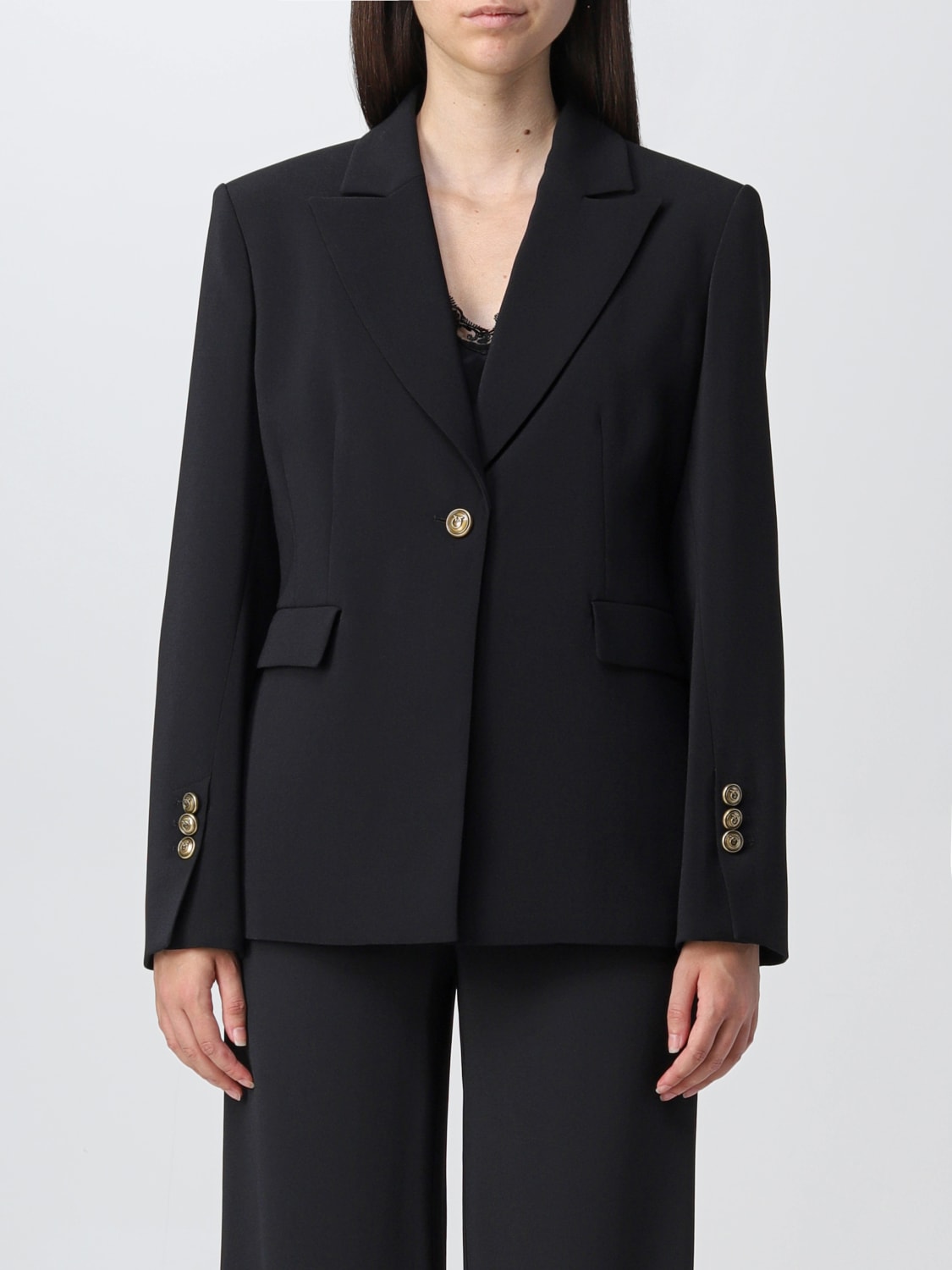 Pinko Outlet: blazer for woman - Black | Pinko blazer 1G188U7624 online ...