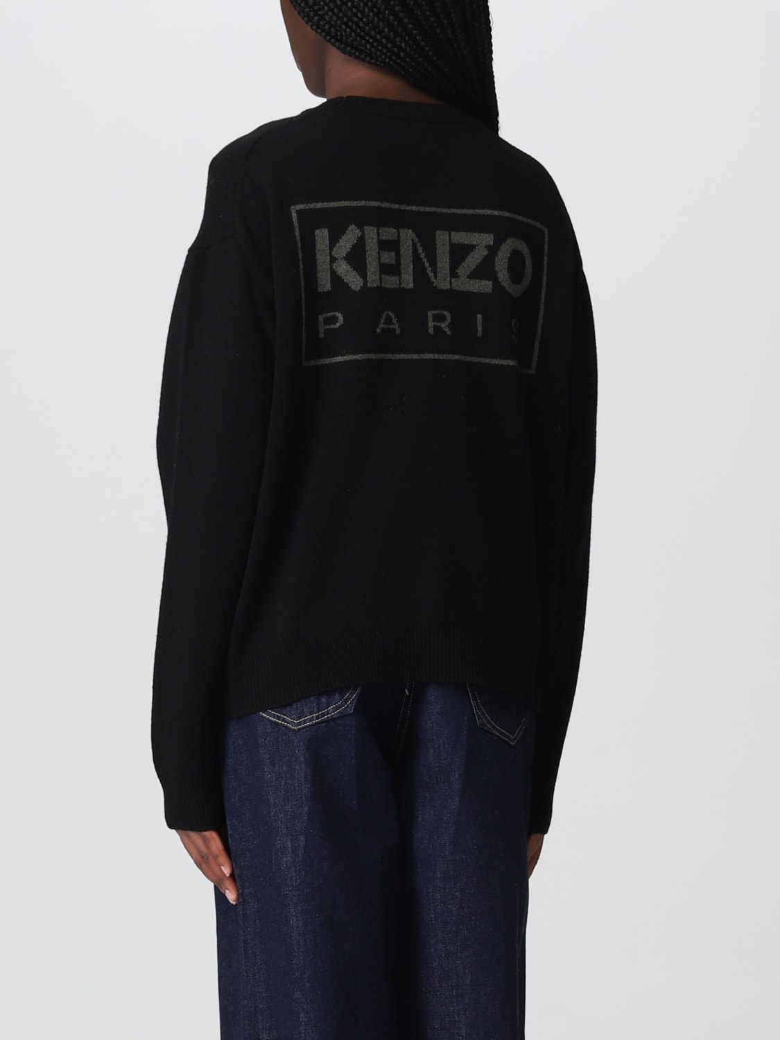 KENZO: sweater for woman - Black | Kenzo sweater FC62PU3423LC online at ...