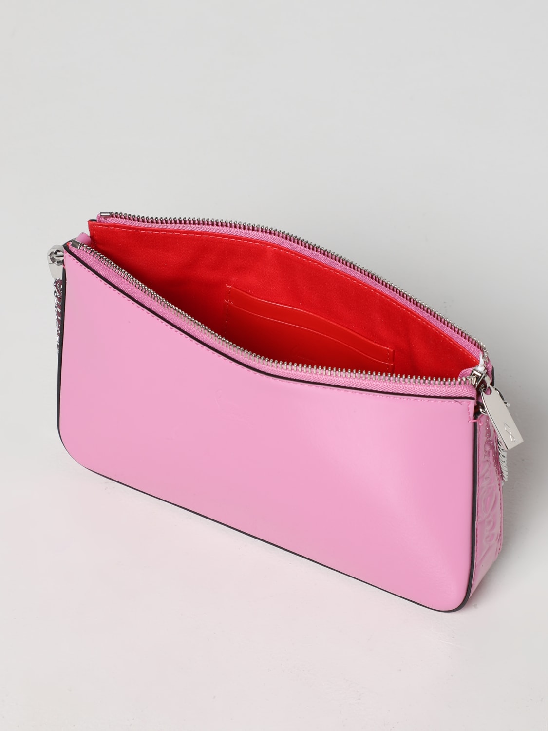 Christian Louboutin, Loubila pink patent pouch
