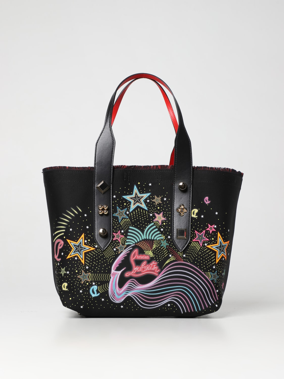Luxury handbag - Frangibus bag Christian Louboutin in black fabric