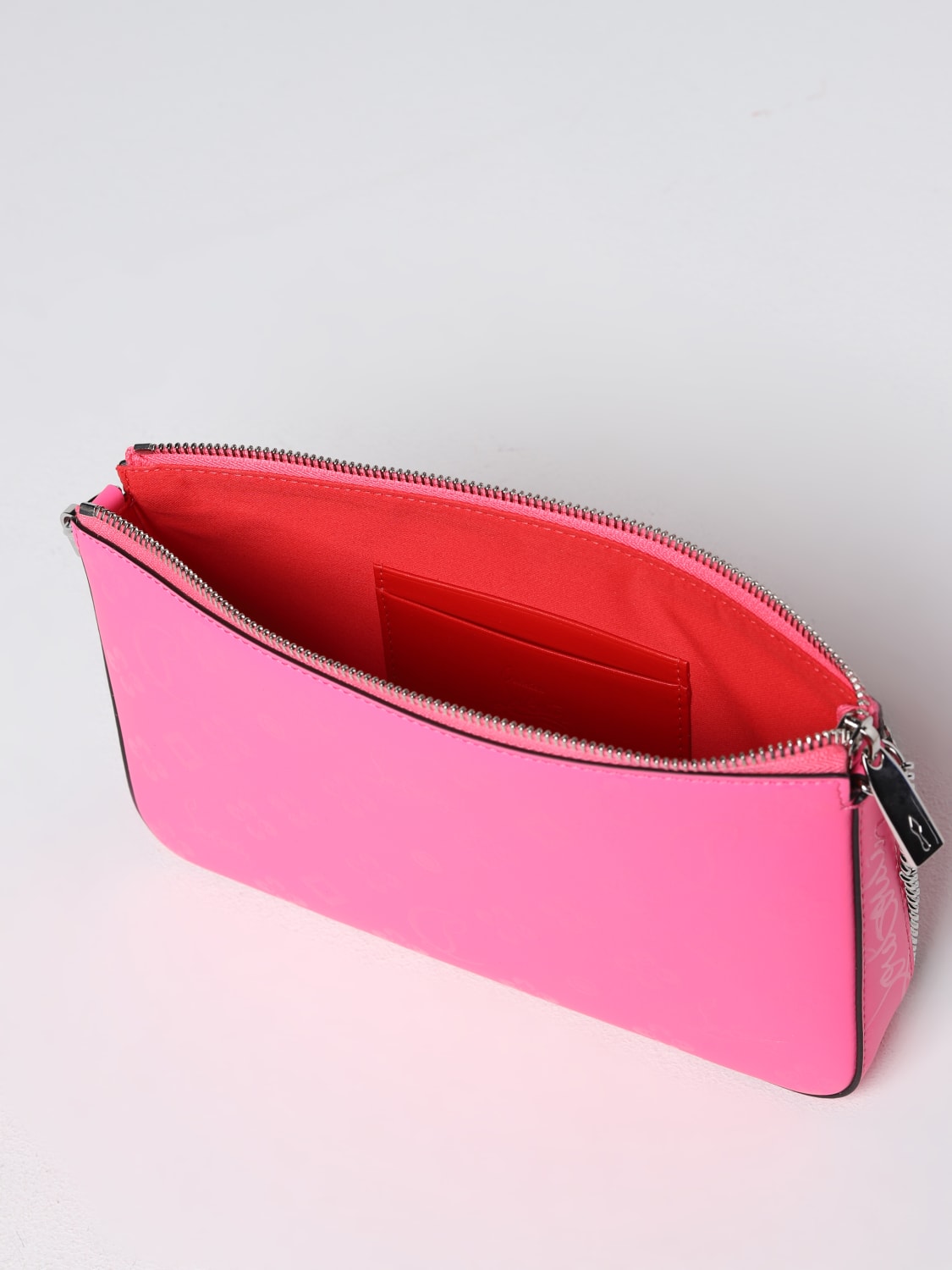 CHRISTIAN LOUBOUTIN: Loubila bag in smooth leather - Fuchsia