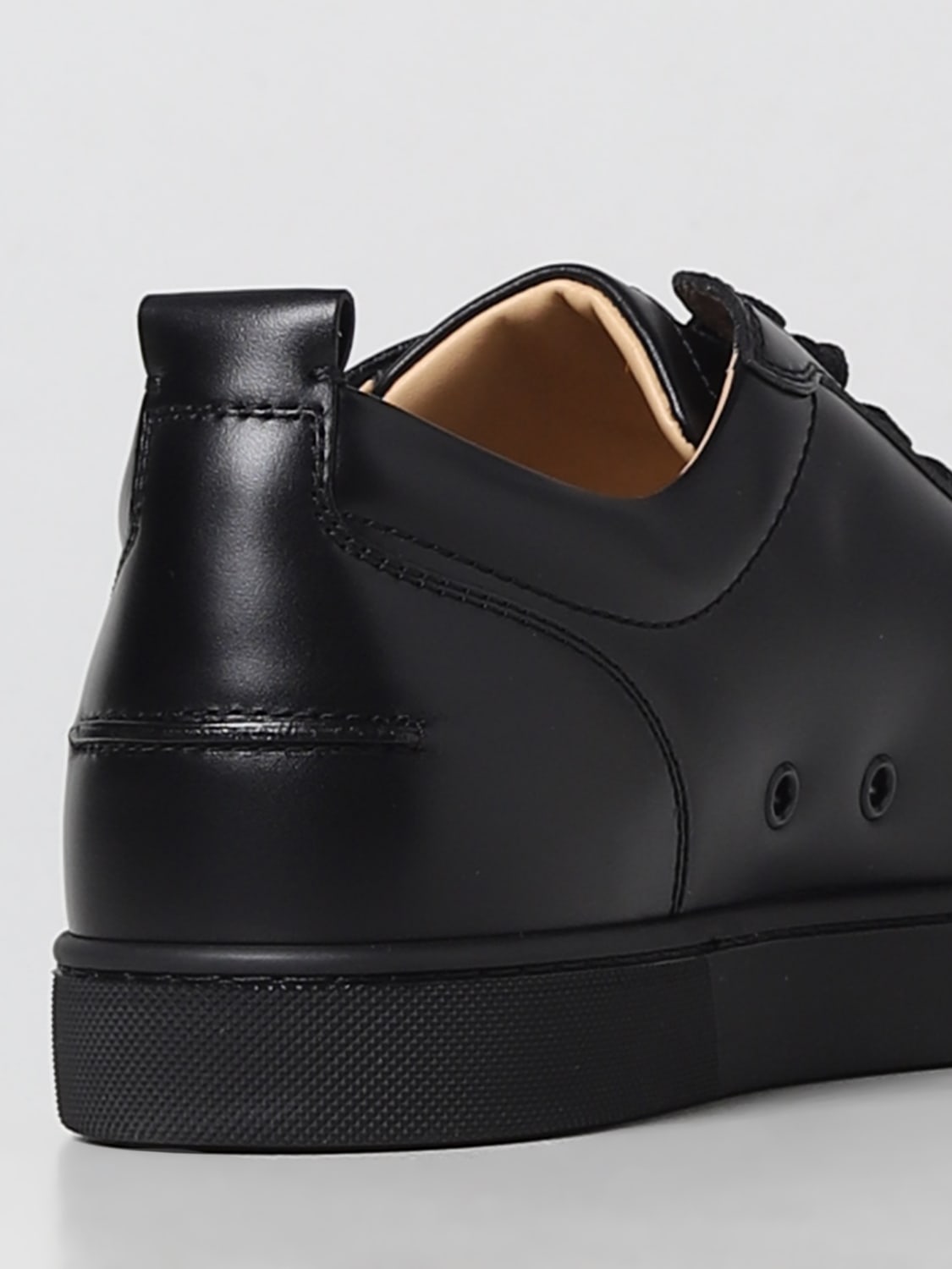Christian Louboutin Outlet: Louis Junior leather sneakers - Black